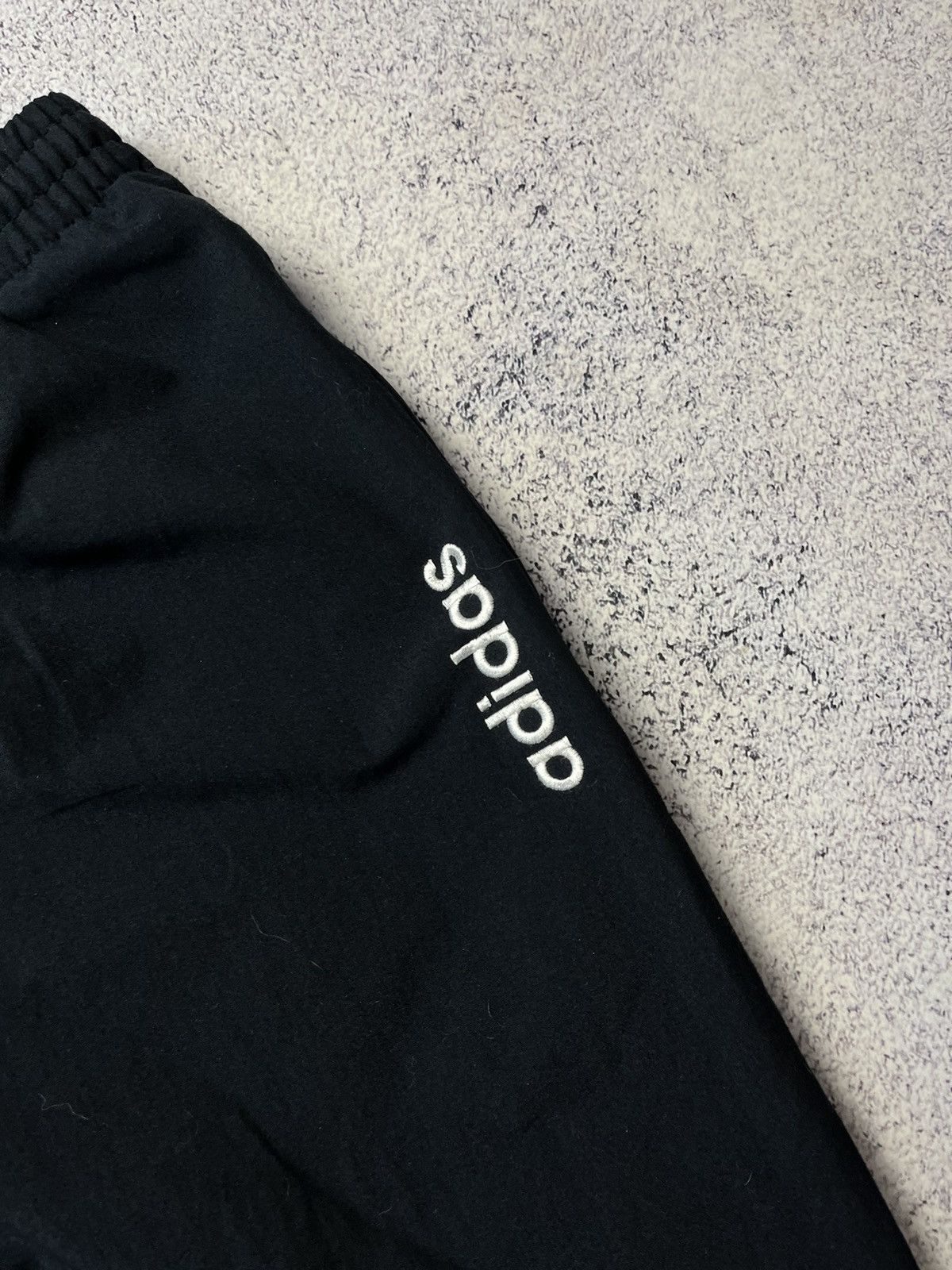 Adidas Vintage Adidas Track Pants Grape Black Nylon White Logo 90s Size US 34 / EU 50 - 15 Thumbnail