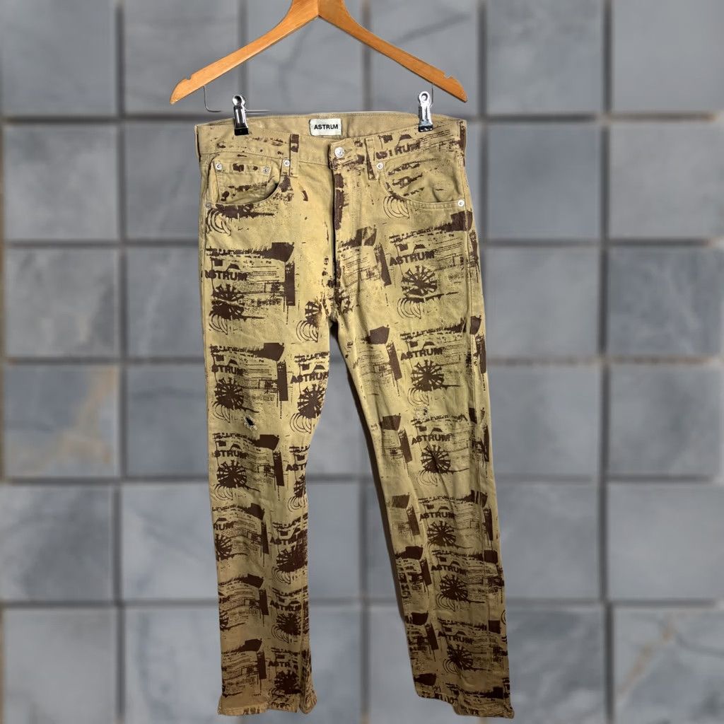 Denime Astrum Mens Jeans Brown Denim 90s USA Straight Size 34 Size US 32 / EU 48 - 1 Thumbnail