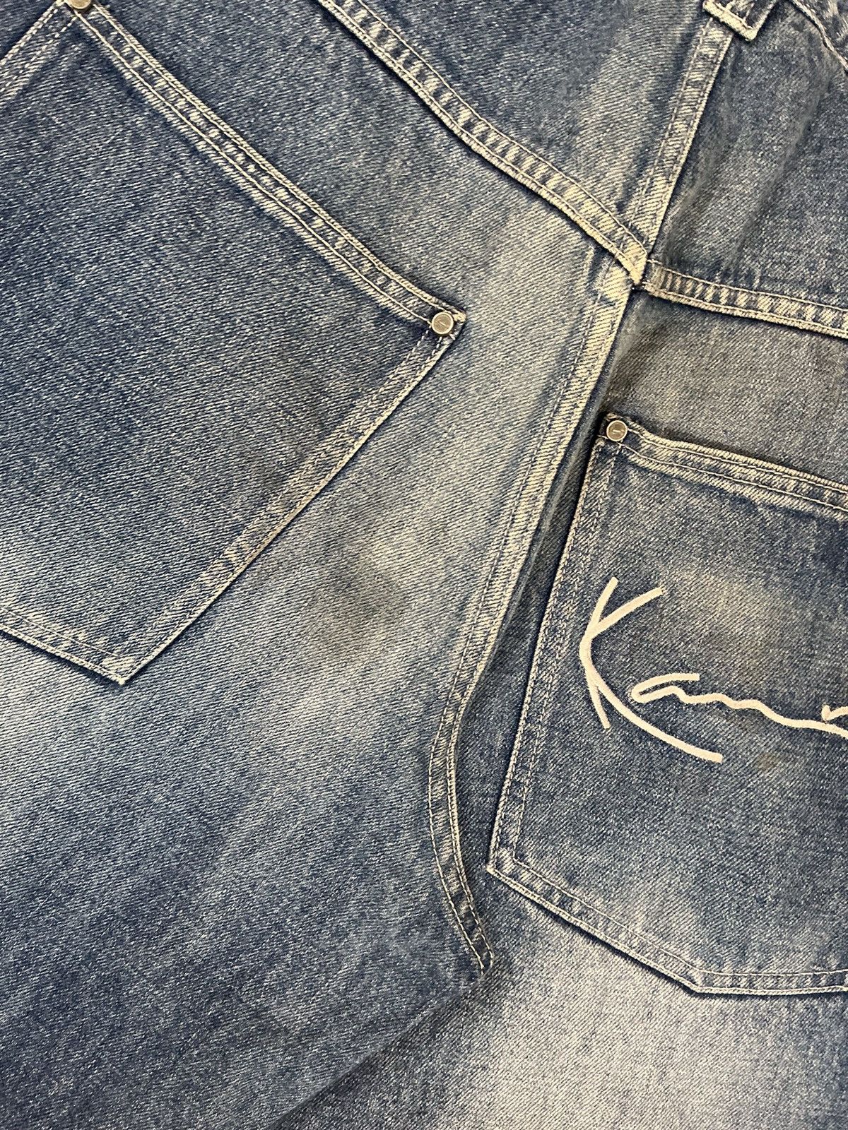 Karl Kani × Vintage Vintage Karl Kani embroidered denim Size US 34 / EU 50 - 15 Thumbnail
