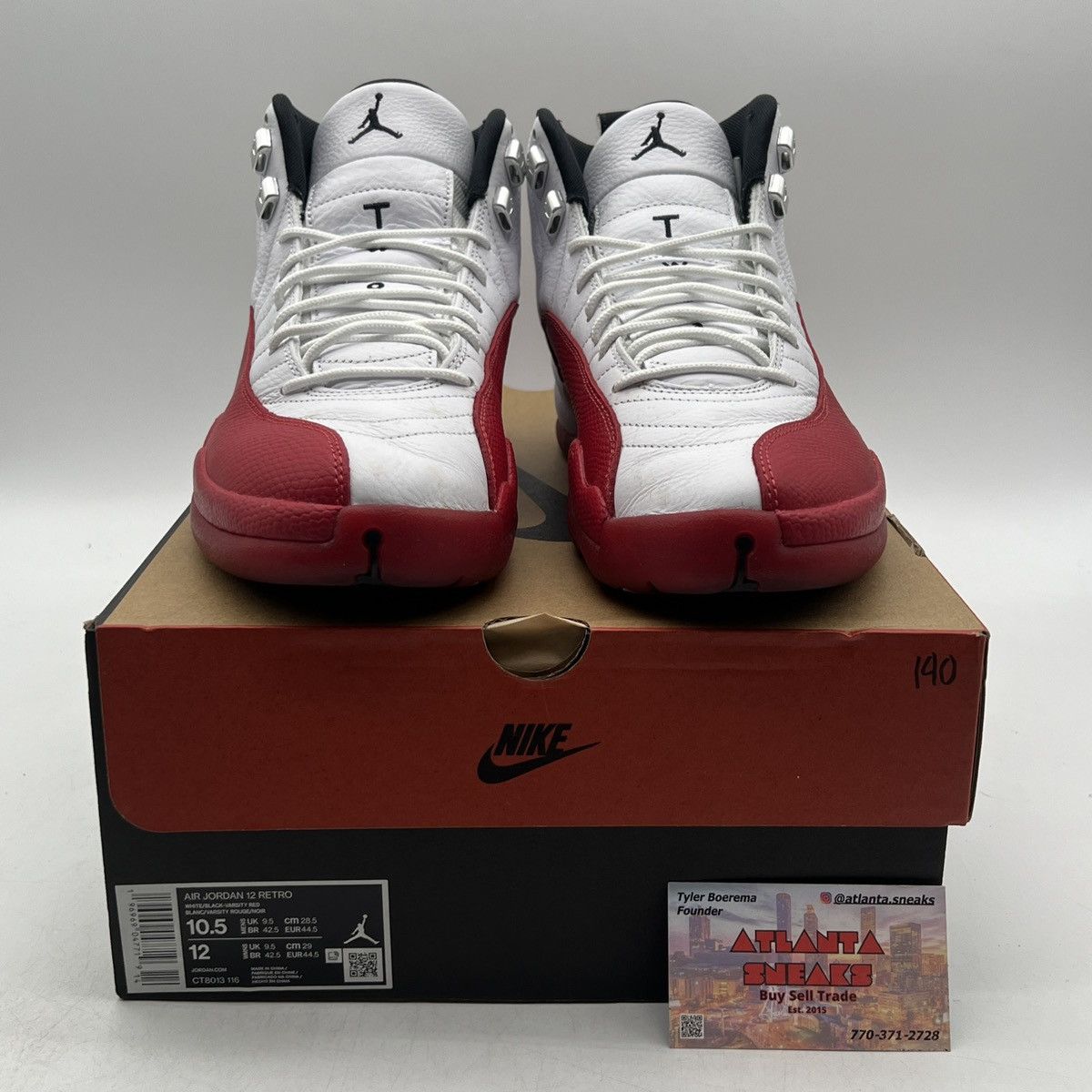 Jordan Brand Air Jordan 12 Cherry Size US 10.5 / EU 43-44 - 2 Thumbnail