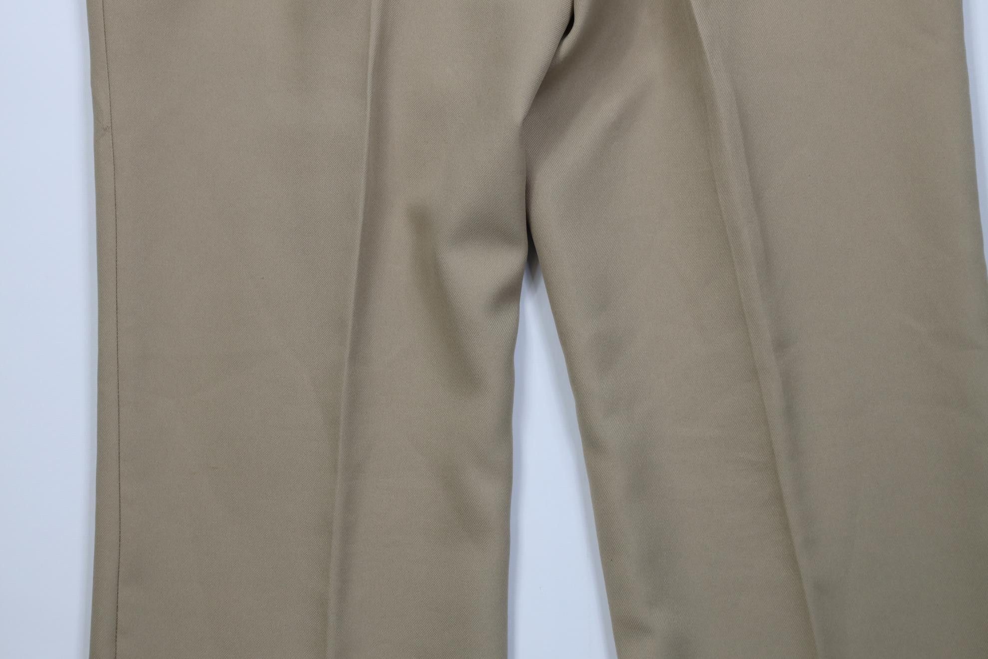 Vintage Vintage 70s Streetwear Flared Wide Leg Chino Pants Beige USA Size US 38 / EU 54 - 12 Thumbnail