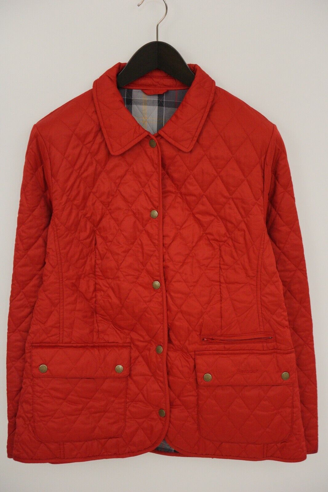 image of Women Barbour Jacket Breathable Eu42 Fr44 Us12 Uk16 Vam121 in Red (Size XL)