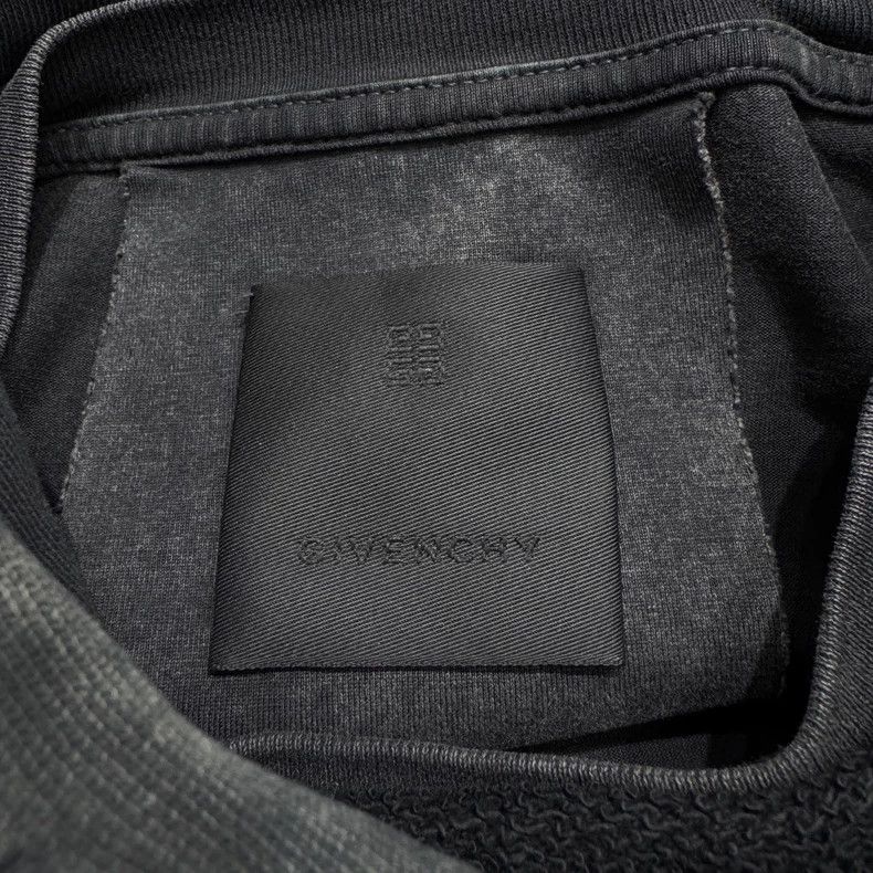 Givenchy Givenchy Water-washed distressed faux two-piece hooded swe Size US M / EU 48-50 / 2 - 2 Thumbnail