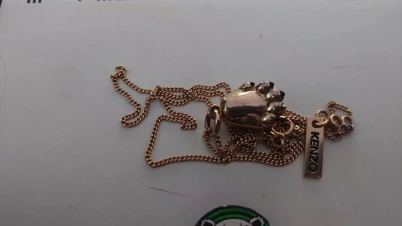 Kenzo KENZO Golden cat paw necklace for men and women Size ONE SIZE - 1 Thumbnail