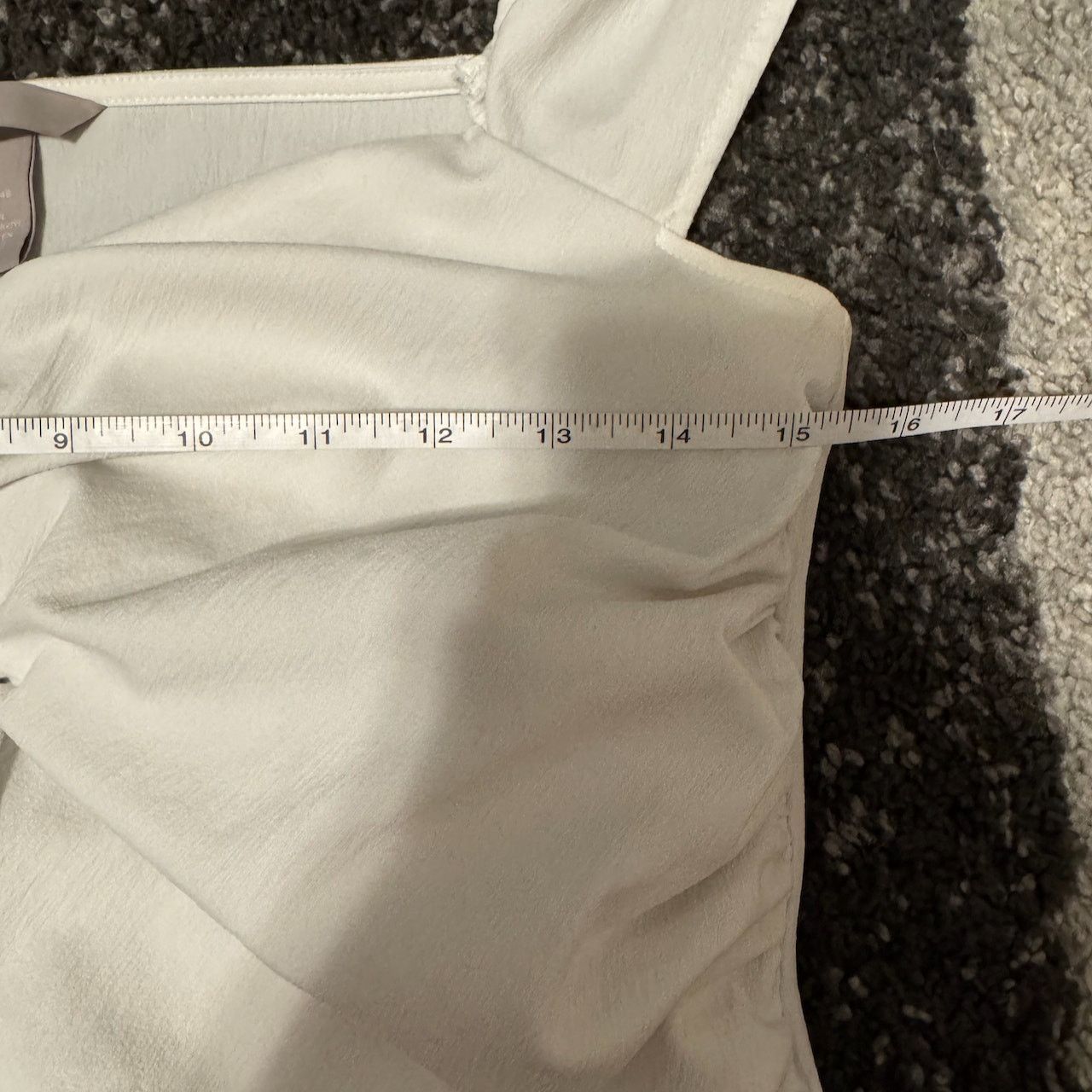 H&M H&M White Ruched Formed Top Size L / US 10 / IT 46 - 6 Thumbnail