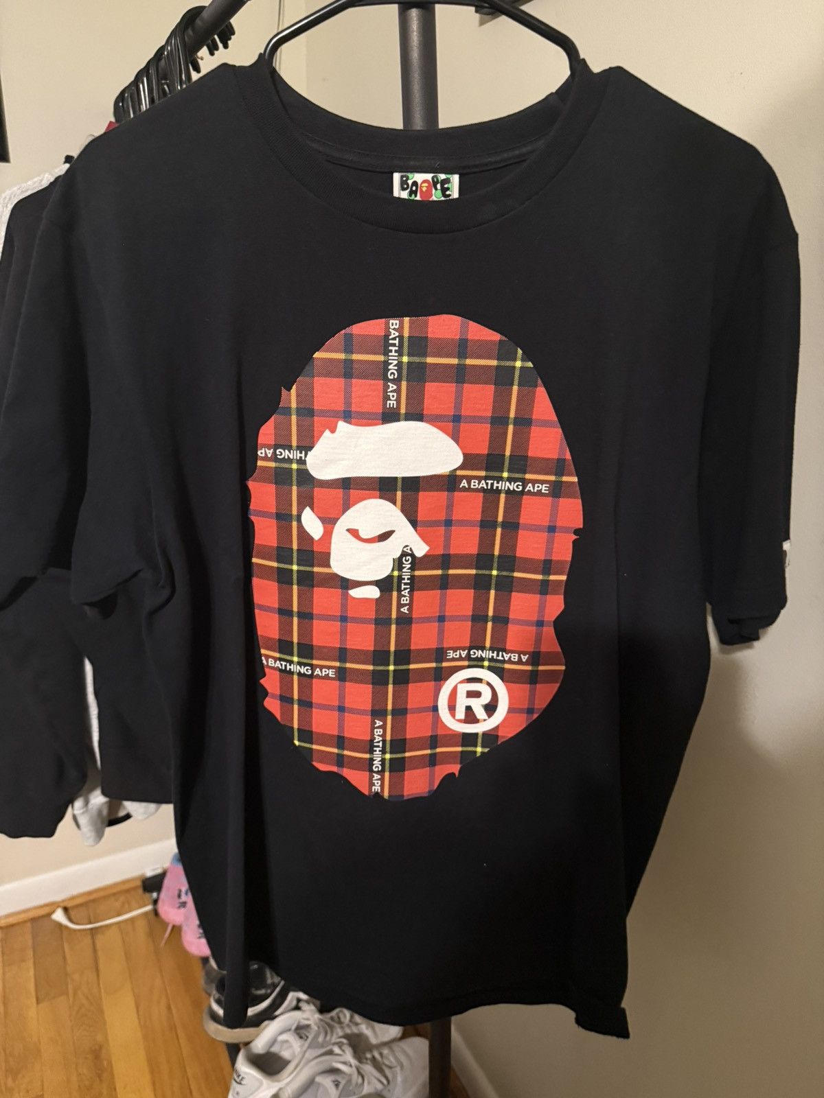 Bape Rare Plaid Bape Tee Size US L / EU 52-54 / 3 - 1 Thumbnail