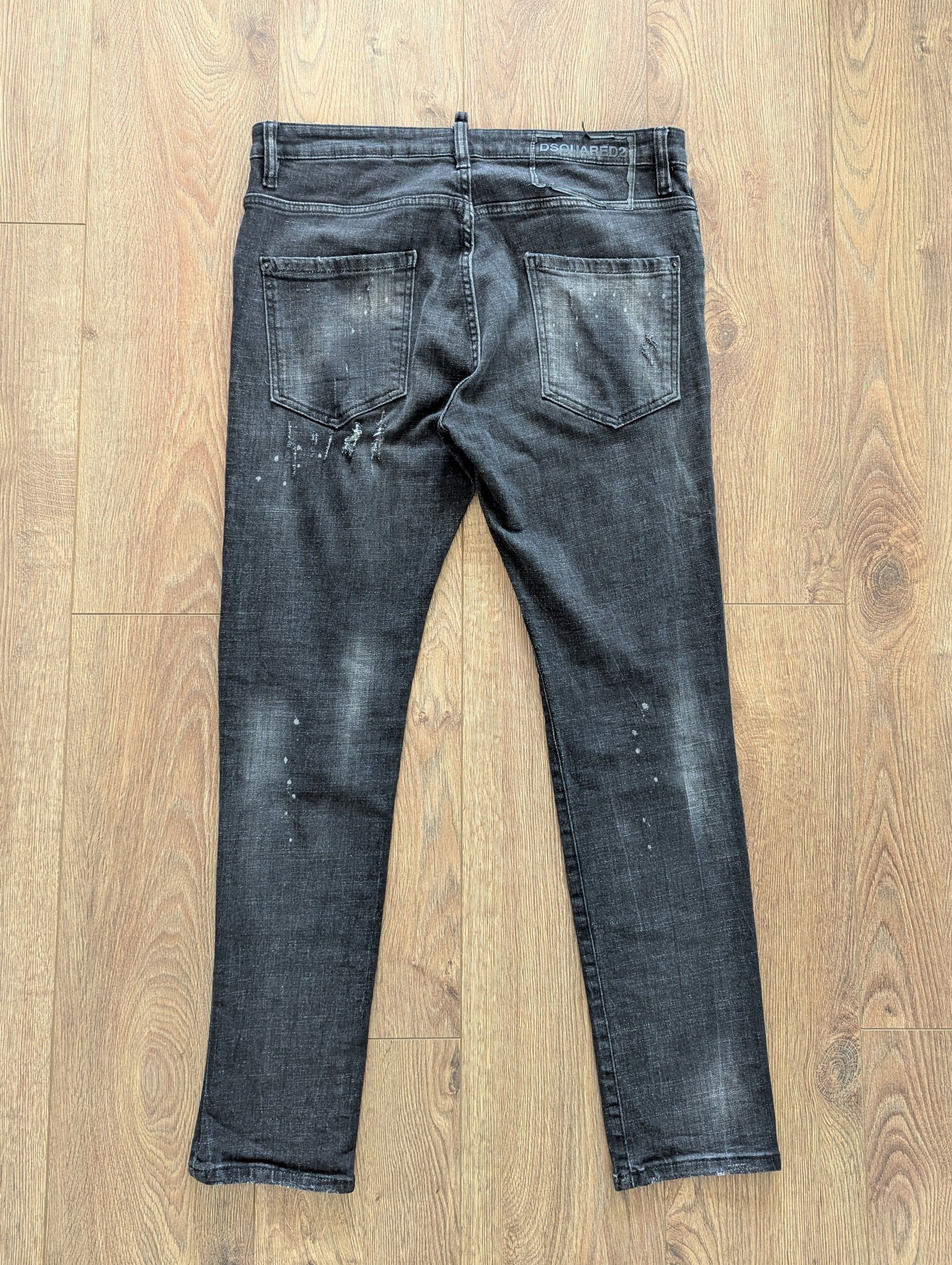 Dsquared2 Dsquared2 Tidy Biker Jean Black Men's Pants Luxury Brand Size US 34 / EU 50 - 20 Thumbnail