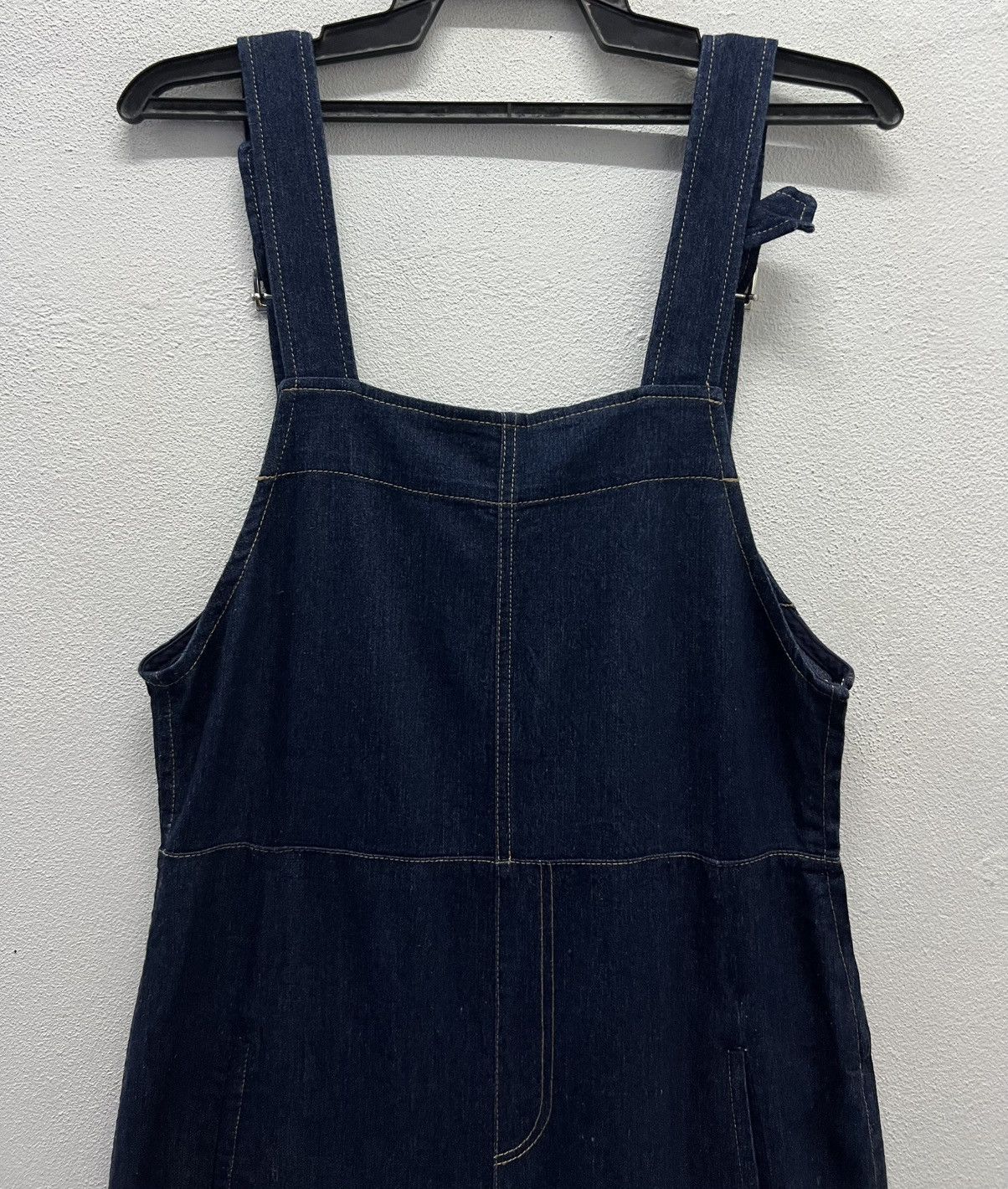 Japanese Brand × Vintage Snidel Dark Wash Wide-Leg Denim Overalls - Size 1 Size US 32 / EU 48 - 3 Thumbnail