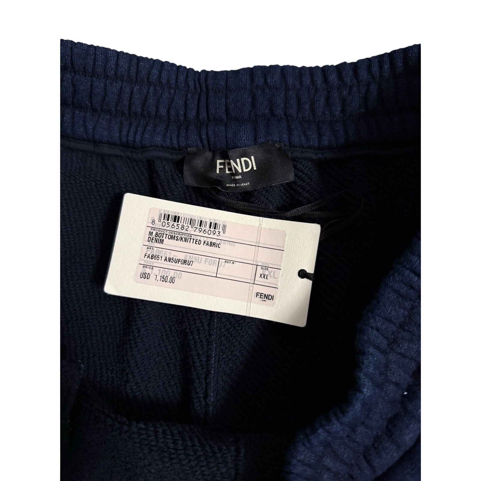 Fendi FENDI embossed-monogram denim shorts Size US 38 / EU 54 - 2 Thumbnail
