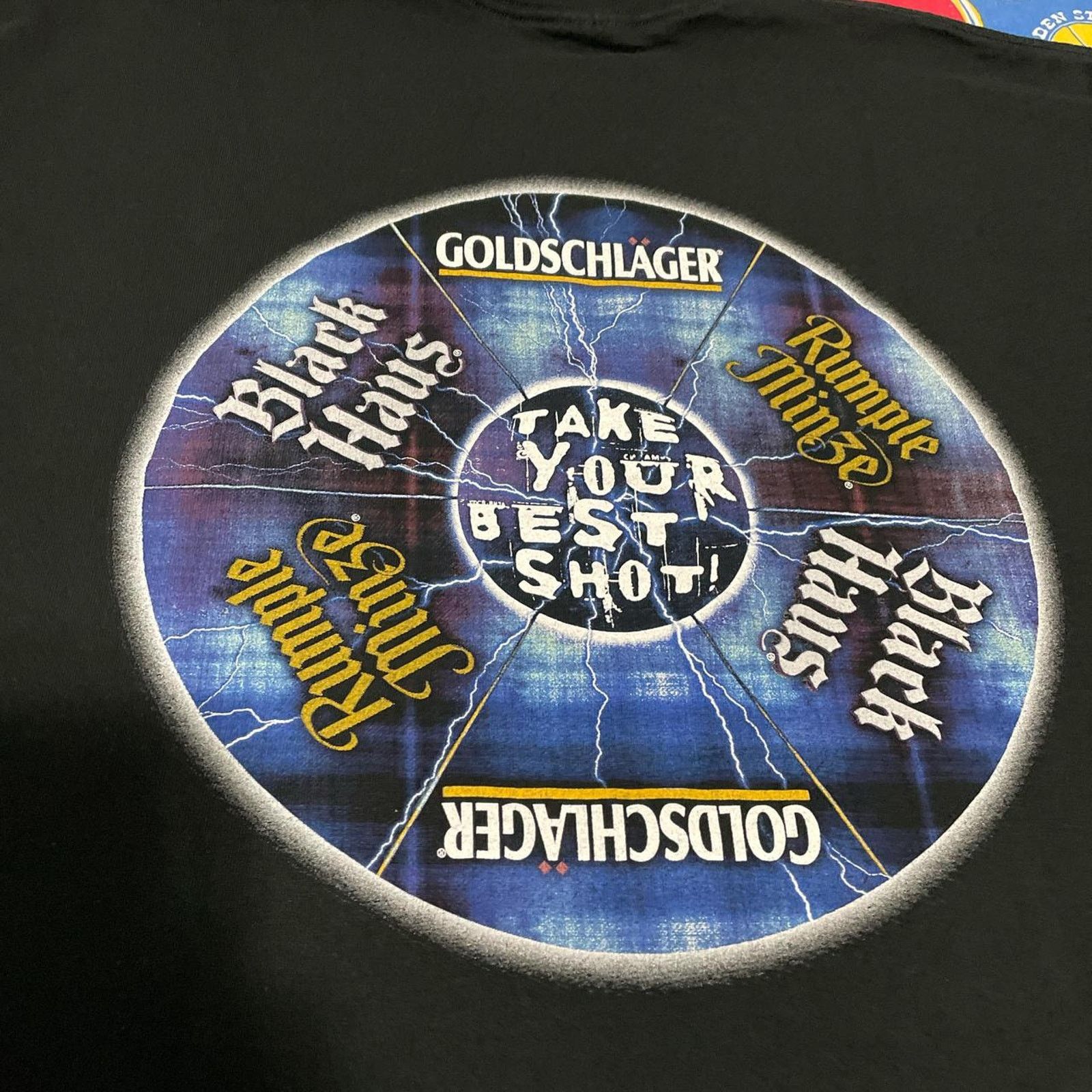 Vintage Vintage 2000s Goldschager Liqueur Alcohol Company Promo Tee Size US XL / EU 56 / 4 - 4 Thumbnail