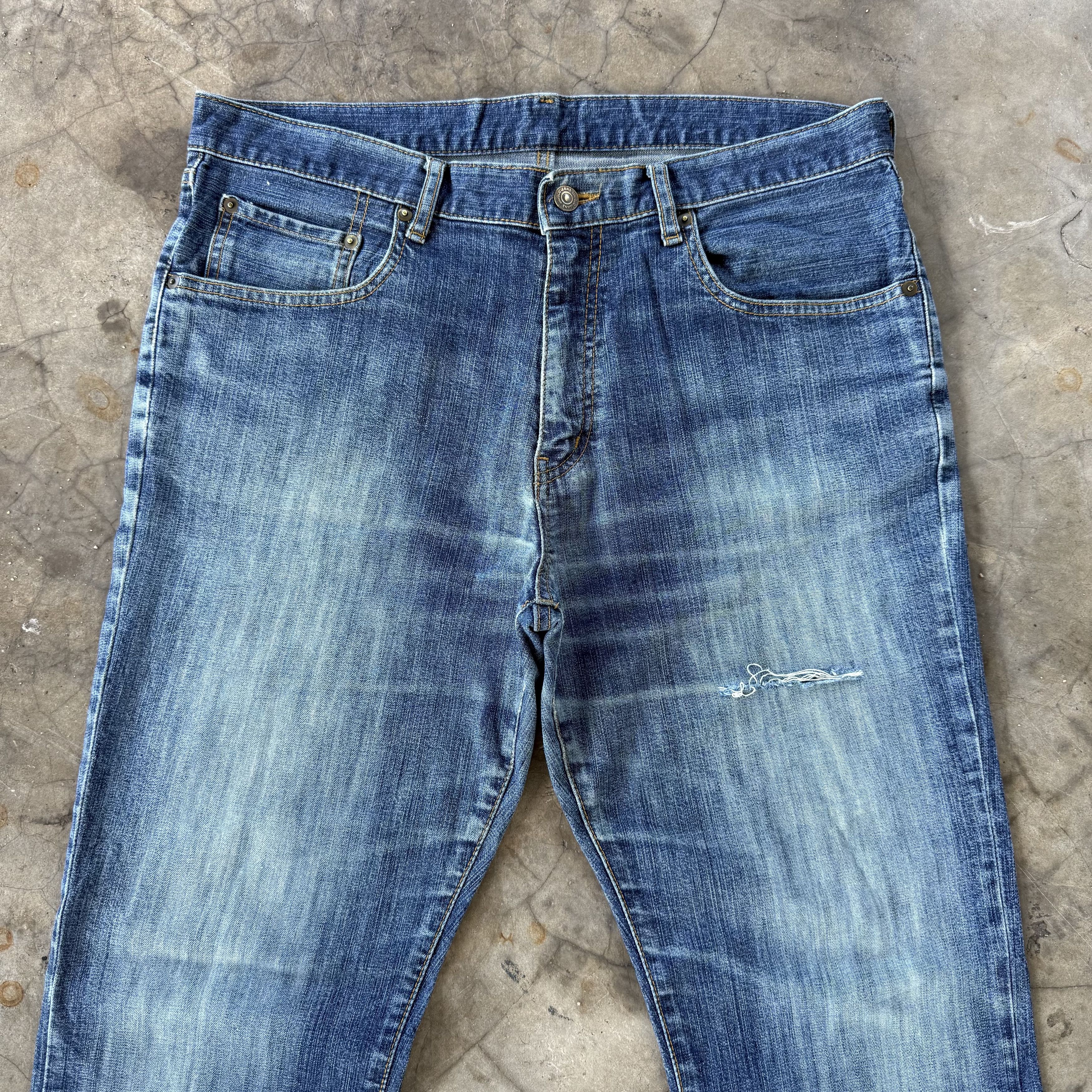 Japanese Brand W36 Vintage Japanese Flare Denim Faded Jean Pants Size US 36 / EU 52 - 3 Thumbnail