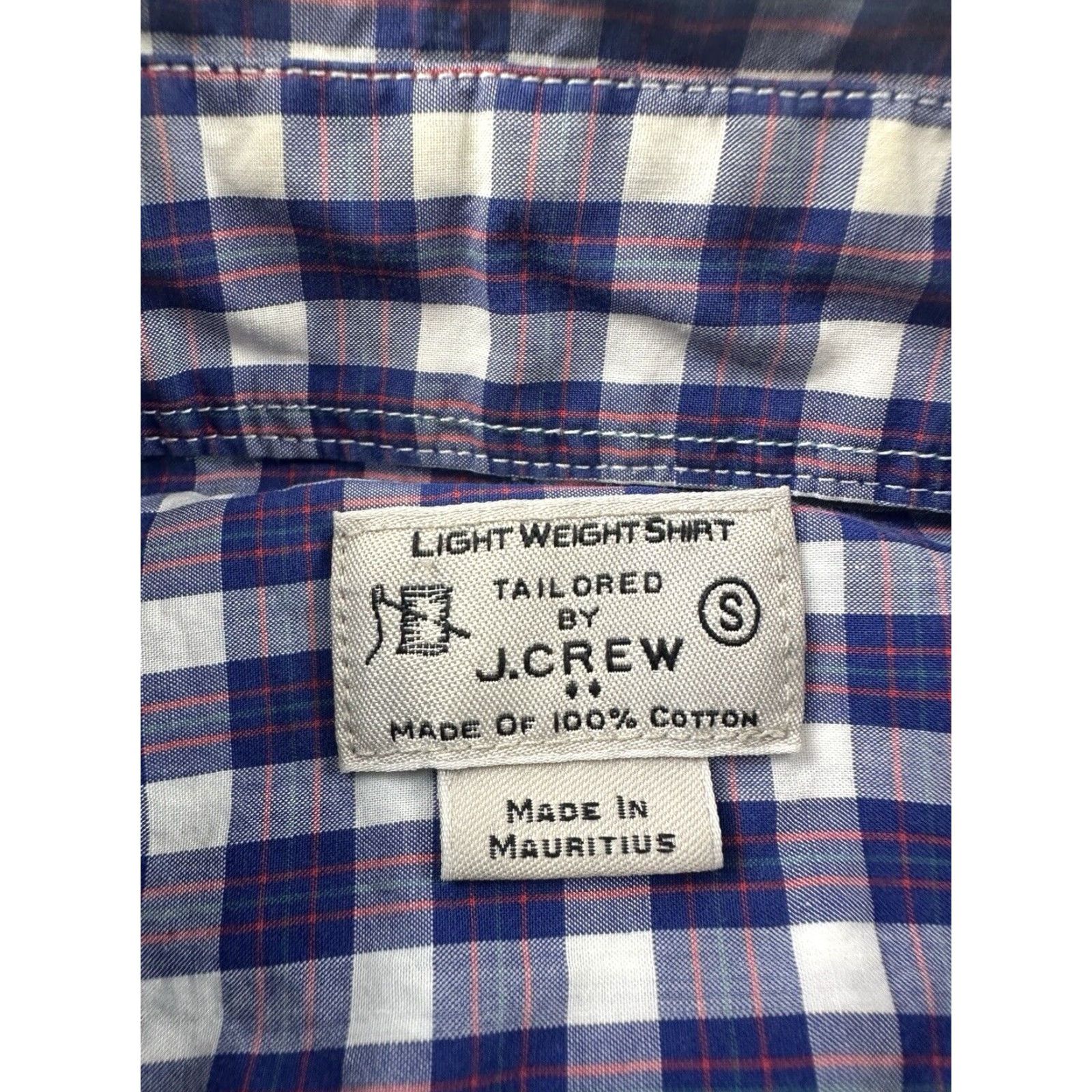 J.Crew J.Crew Shirt Mens Small Plaid Button-Down Lightweight Tailored Pocketed Multicolor Long Sleeve Size US S / EU 44-46 / 1 - 4 Thumbnail