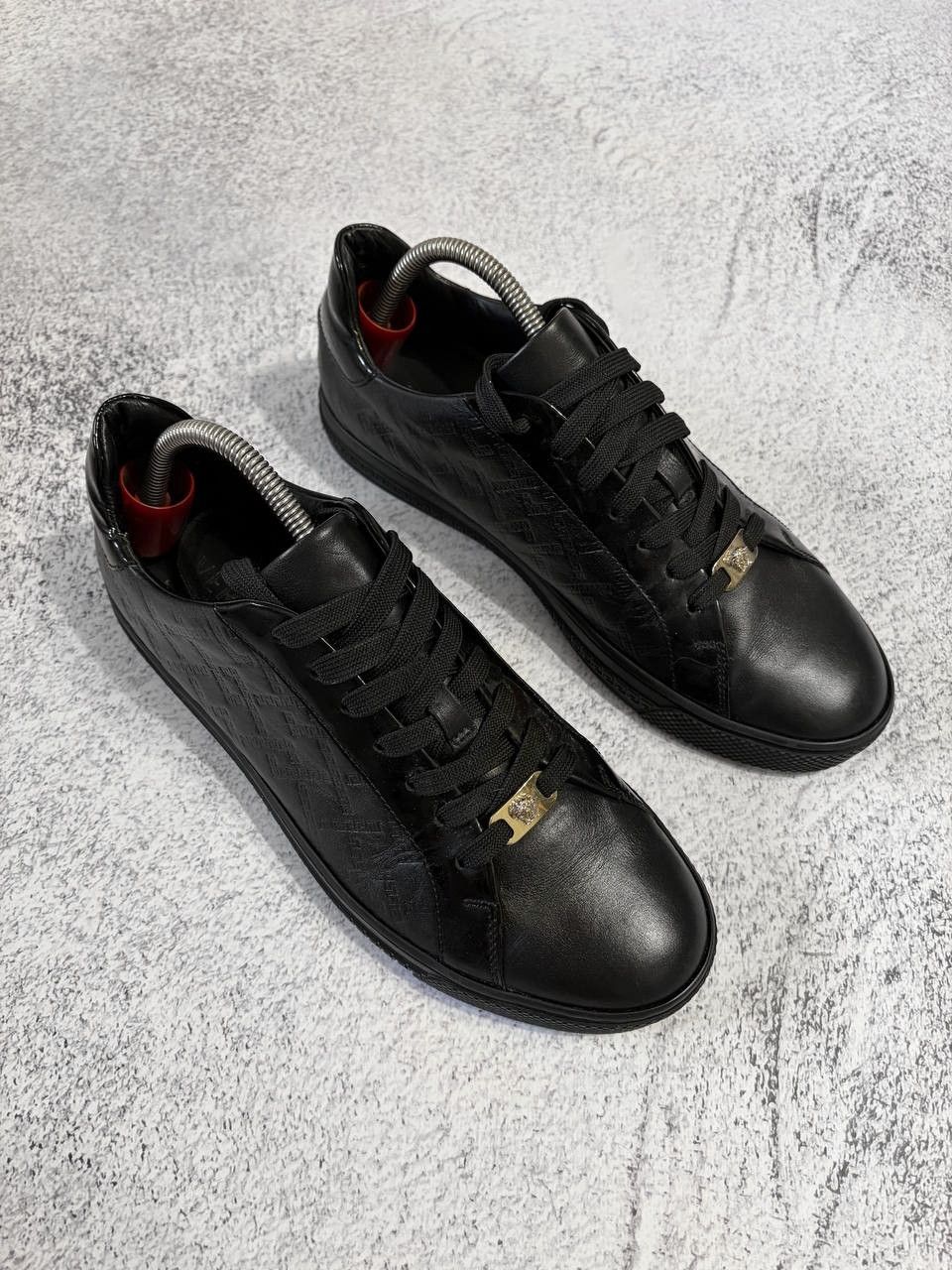 Versace Versace Medusa Greca Leather Sneakers Low Top Designer Shoes Size US 8 / EU 41 - 3 Thumbnail
