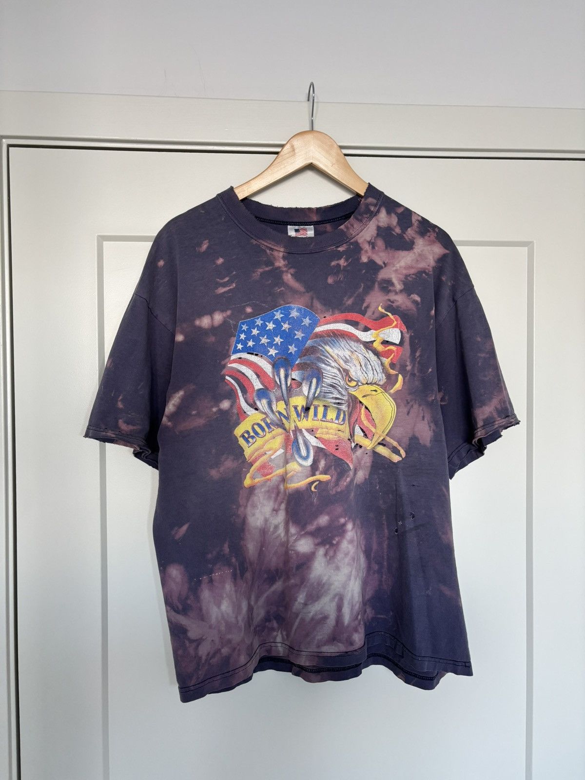 Vintage Vintage Tye Dye Born in the Wild Tee Size US L / EU 52-54 / 3 - 1 Thumbnail