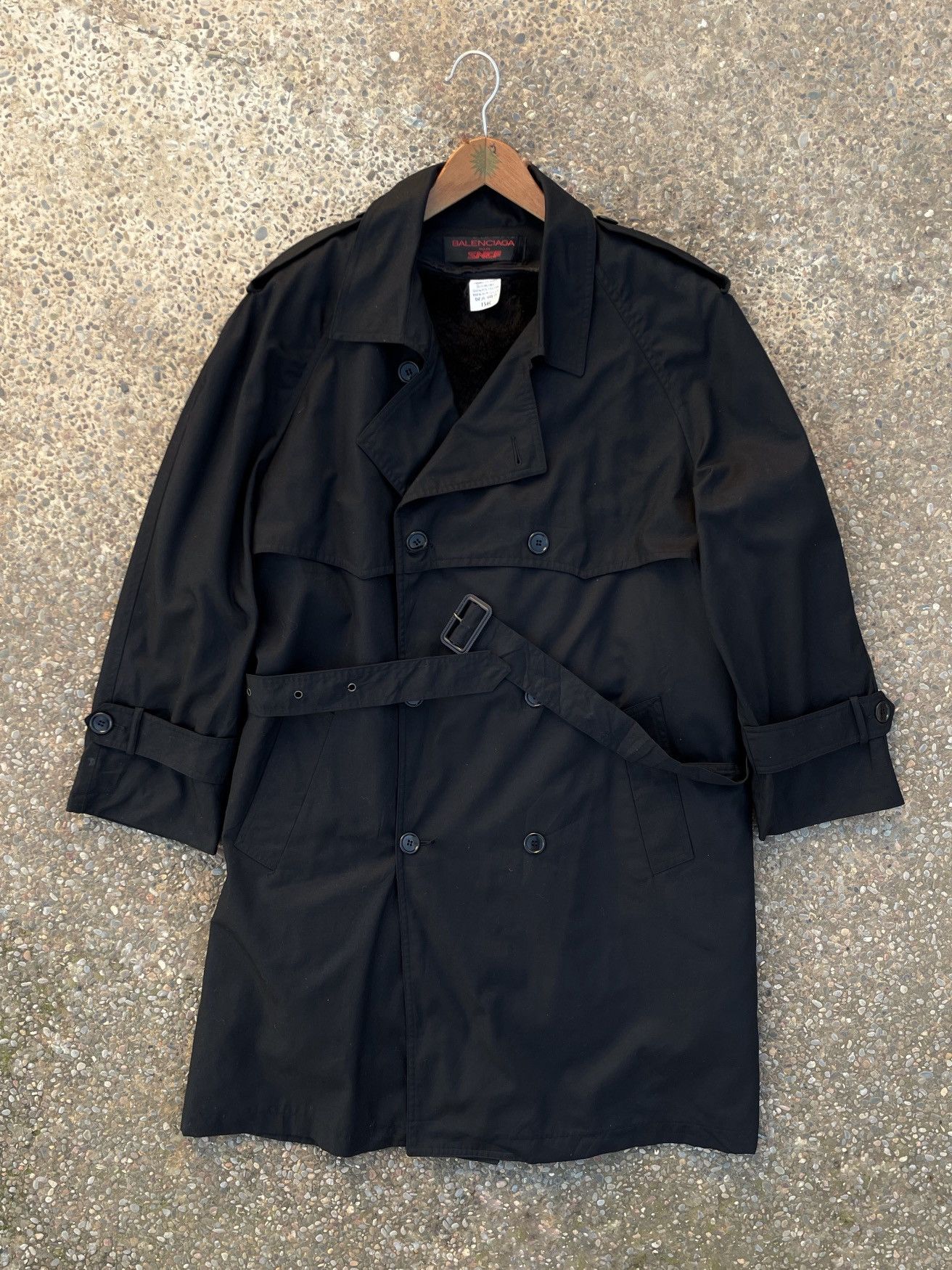 Balenciaga ARCHIVAL Balenciaga pour SNCF Designer Uniform Trench Coat Size US XL / EU 56 / 4 - 2 Thumbnail