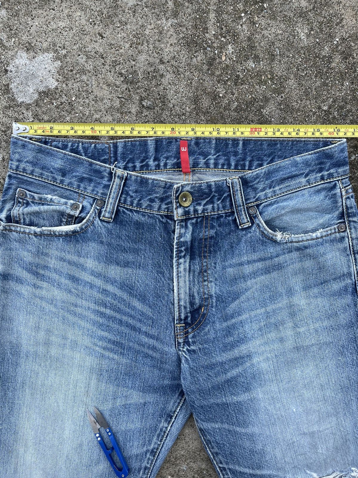 Japanese Brand × Uniqlo 🔥Japanese Brand Uniqlo Distressed Denim W32🔥 Size US 32 / EU 48 - 9 Thumbnail