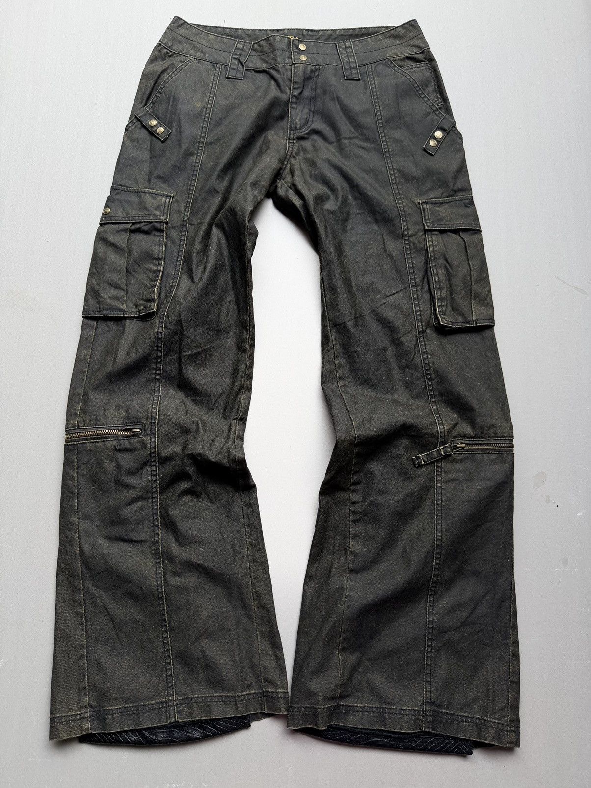 Japanese Brand Ttv lace-up flare pants Size US 30 / EU 46 - 1 Thumbnail