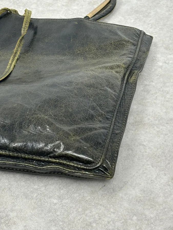 Roberto Cavalli SS2001 Roberto Cavalli Black Leather Silk-Lined Tote Bag Size ONE SIZE - 7 Thumbnail