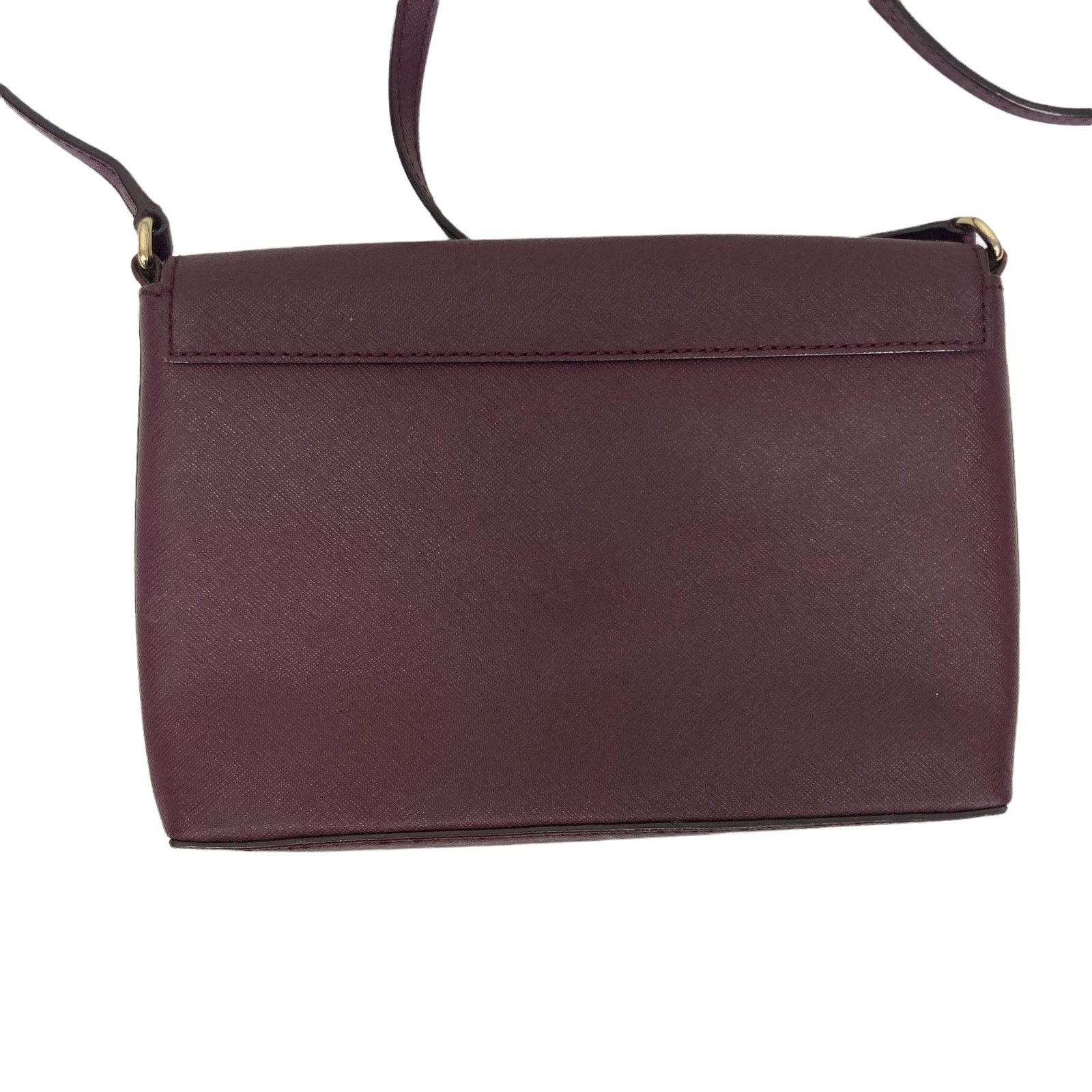 Kate Spade Kate Spade Maroon Leather Envelope Crossbody Bag Size ONE SIZE - 3 Thumbnail