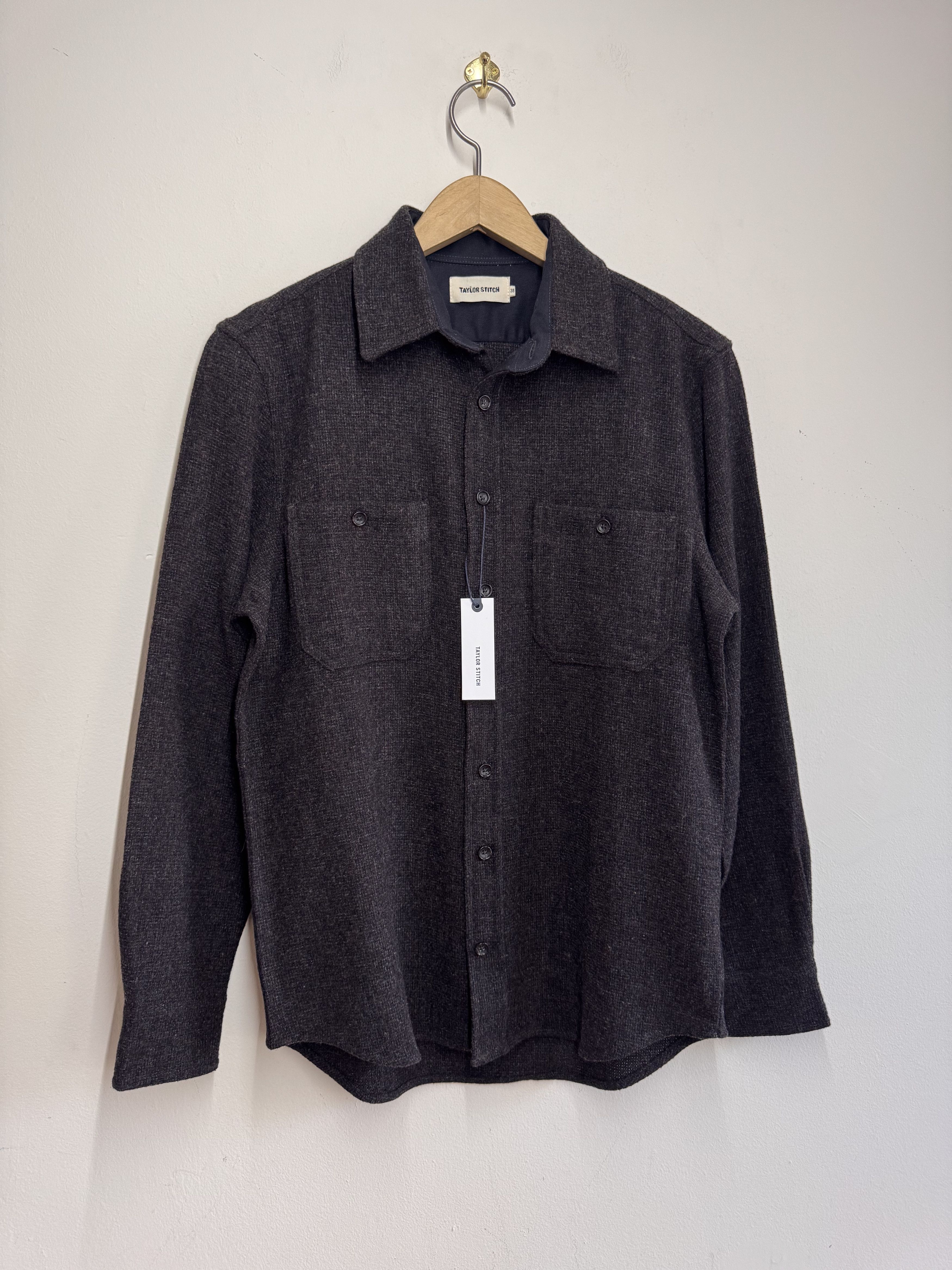 Taylor Stitch Taylor Stitch Service Shirt Moss Melange Wool Size 38 NWT Size US M / EU 48-50 / 2 - 1 Thumbnail
