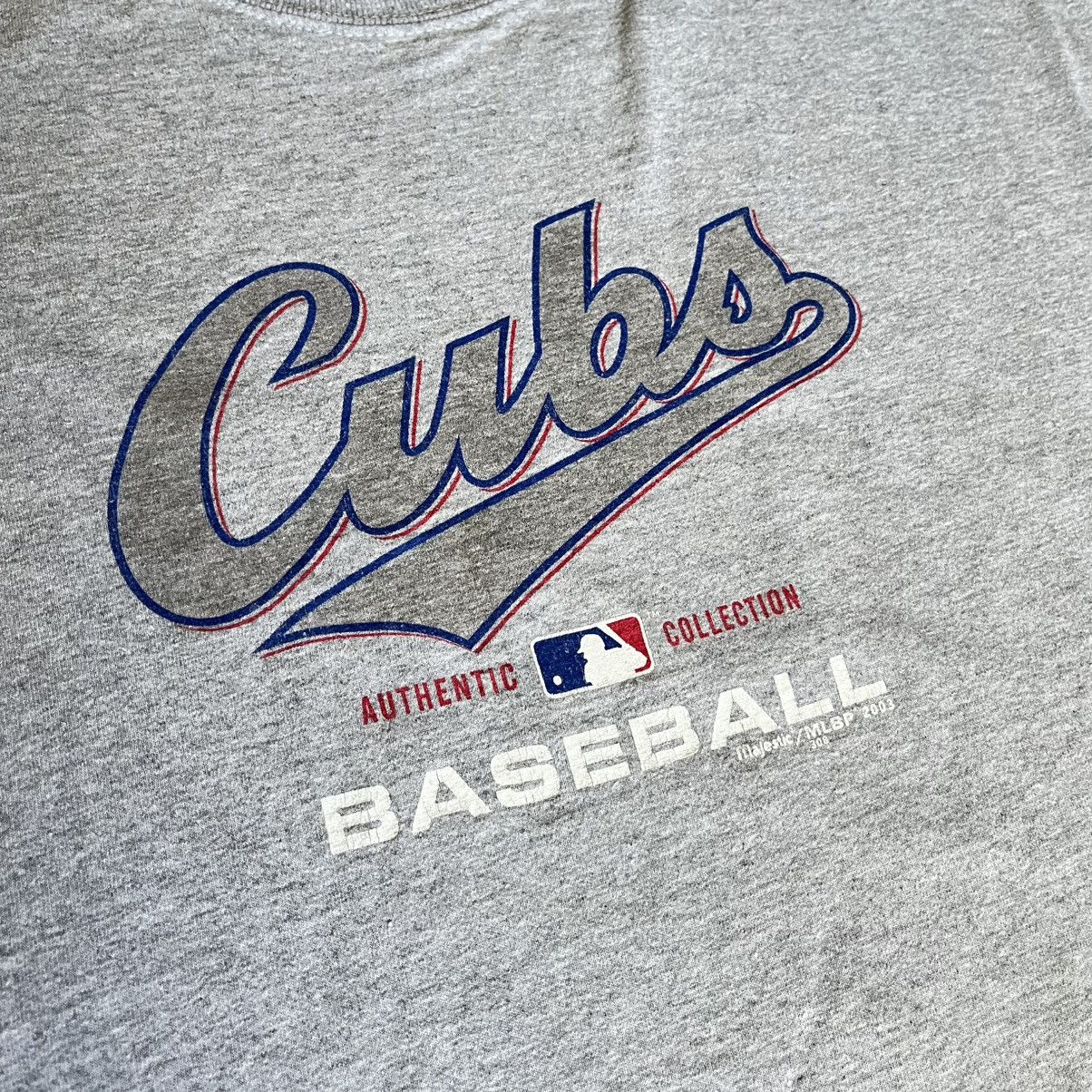 MLB × Majestic × Vintage Vintage 2003 Chicago Cubs Majestic Collection MLB Tee Shirt Size US XL / EU 56 / 4 - 4 Thumbnail