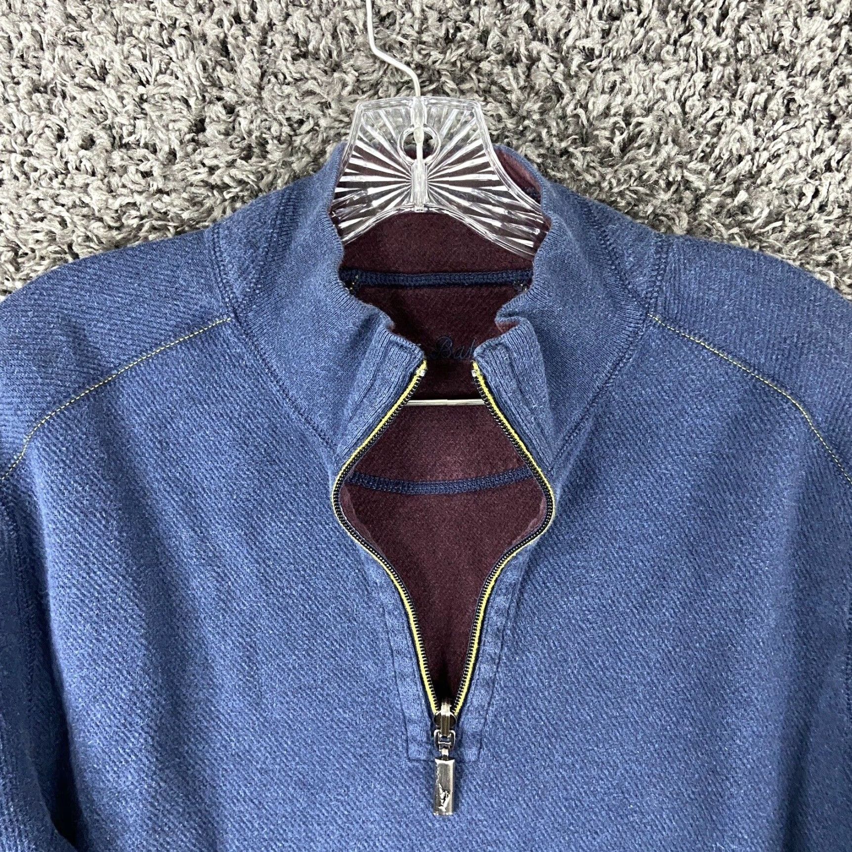 Tommy Bahama Tommy Bahama Men’s L Blue 1/2 Zip Crew Neck Long Sleeve Sweater Mens Size US L / EU 52-54 / 3 - 6 Thumbnail