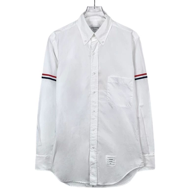 Thom Browne Thom Browne size4 Turn down single row buttoned long sleeve Size US XL / EU 56 / 4 - 1 Thumbnail