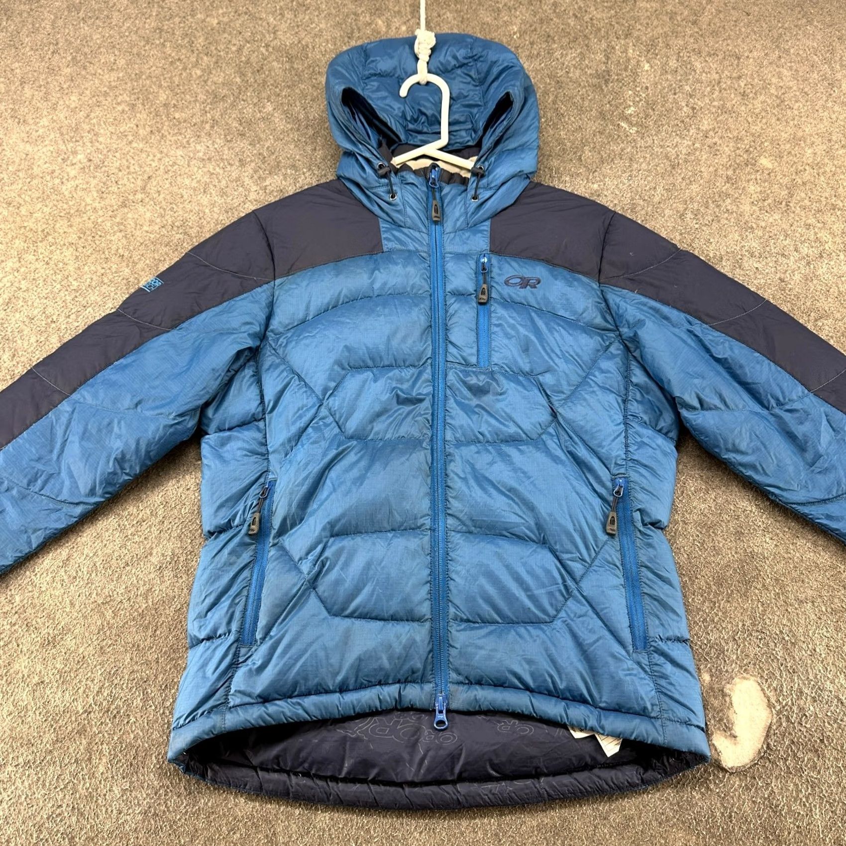 Outdoor Research Outdoor Research Jacket Mens XS Blue Puffer Down Insulated Pertex Virtuoso Jacket Size US XS / EU 42 / 0 - 3 Thumbnail