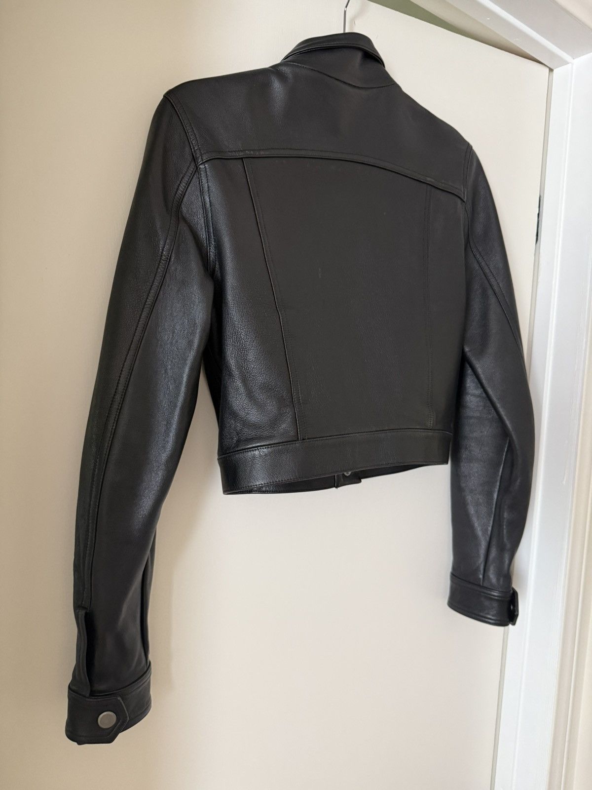 Alexander Wang Alexander Wang Cropped Leather Jacket Size S / US 4 / IT 40 - 10 Thumbnail