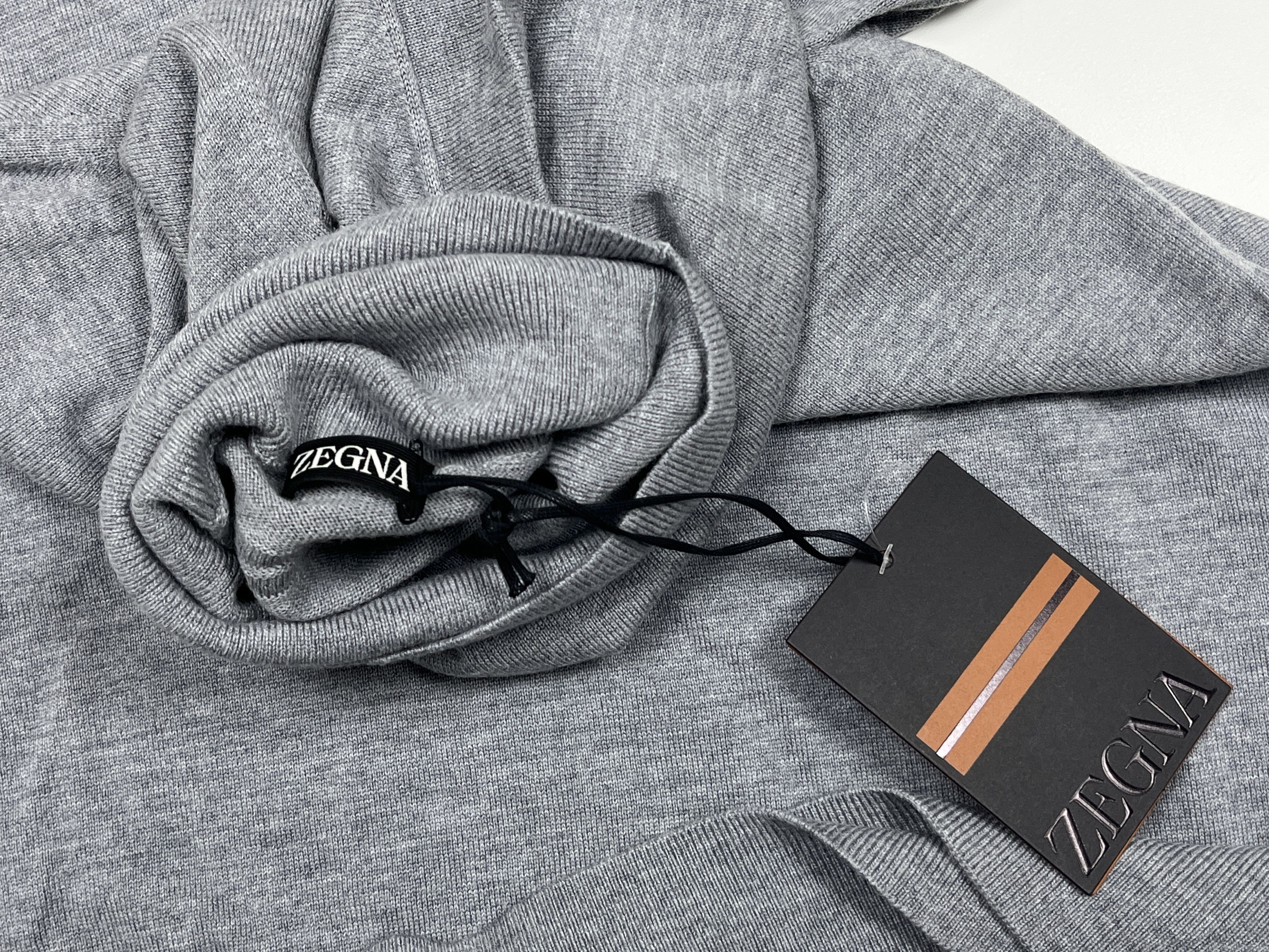 Ermenegildo Zegna Zegna Wool Turtleneck Sweater / Grey / XL / New with Tags Size US XL / EU 56 / 4 - 4 Thumbnail