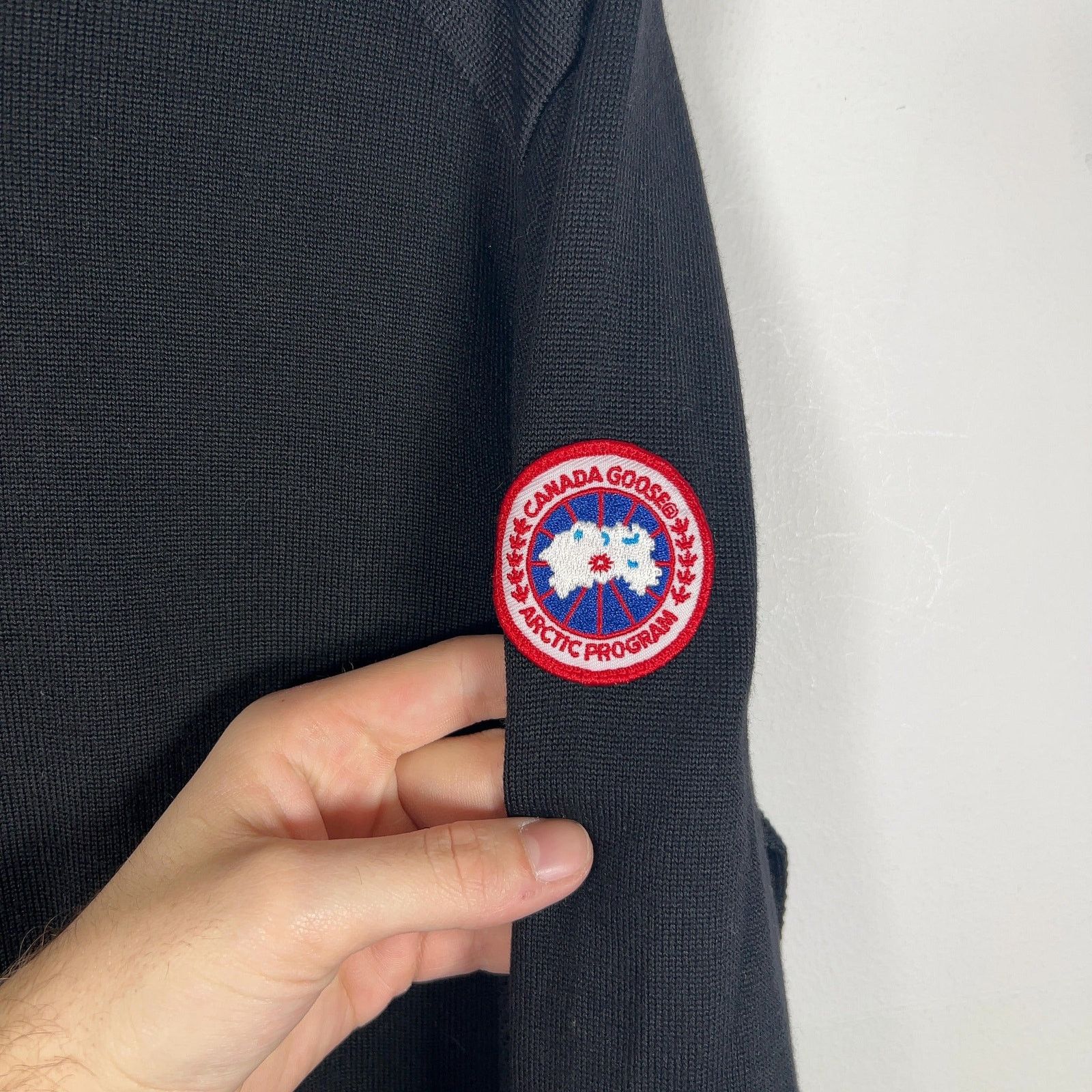 Canada Goose Canada Goose Merino Wool Knit Patch Striped Hoodie Size US L / EU 52-54 / 3 - 2 Thumbnail