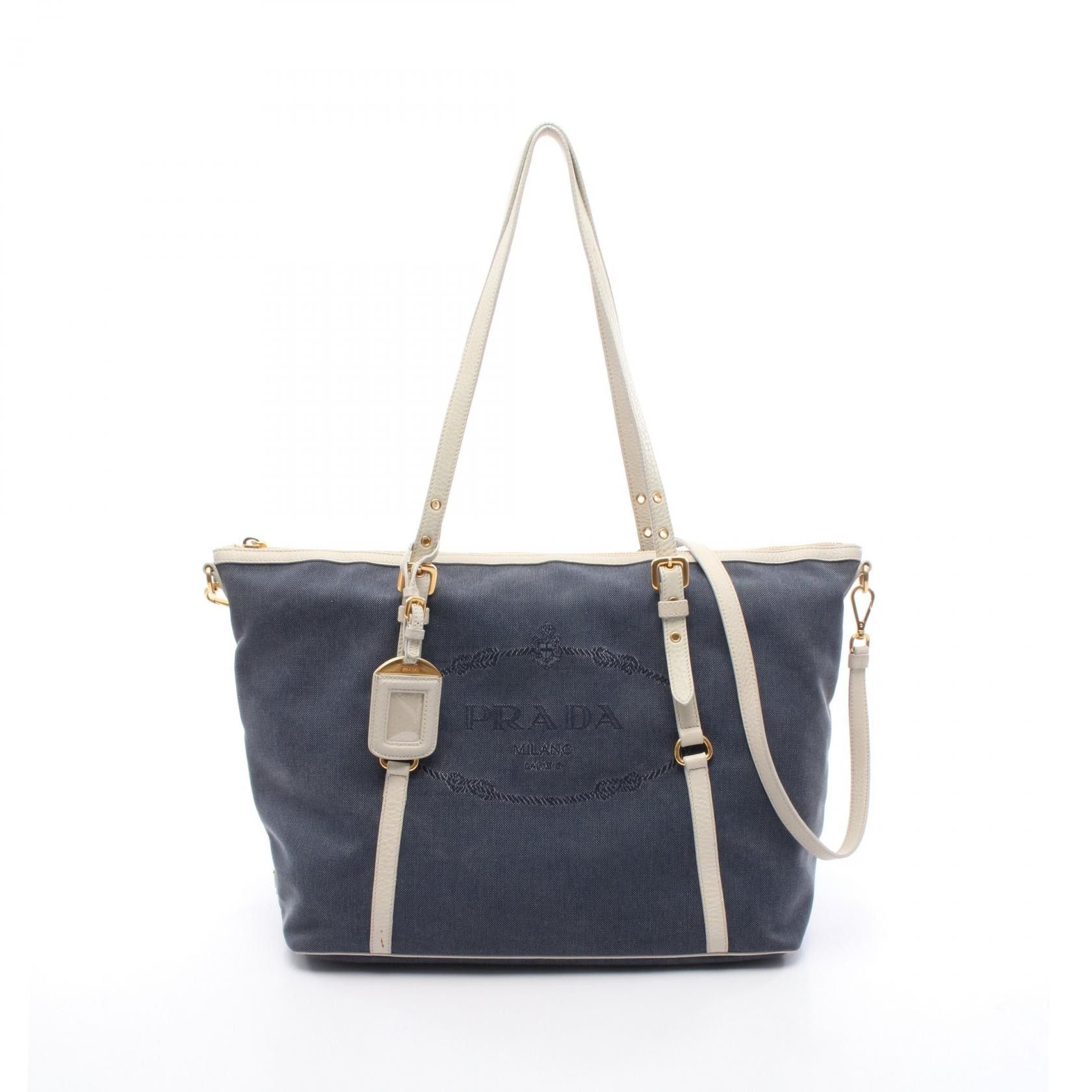 Prada Prada Prada Sports Canvas Tote Bag Textile Tote Bag 4VA134 