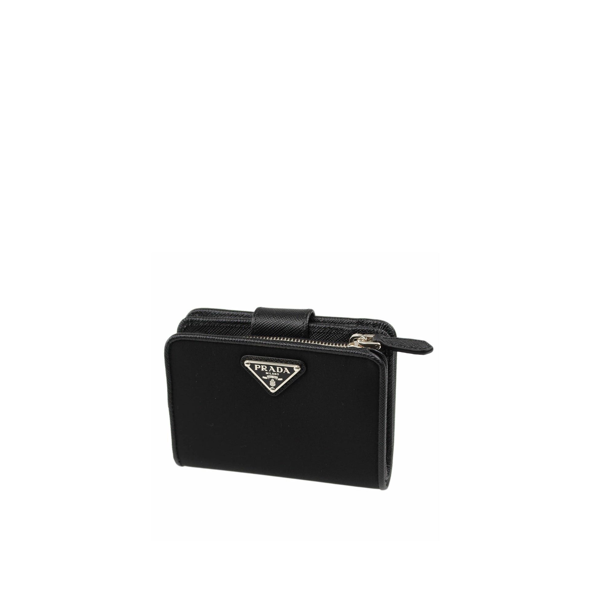 Prada Prada Nylon and Leather French Wallet Size ONE SIZE - 1 Thumbnail