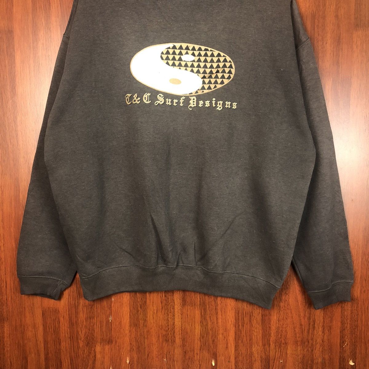 Japanese Brand T&C Surf vintage Grey Sweatshirt #7504 Size US XL / EU 56 / 4 - 3 Thumbnail