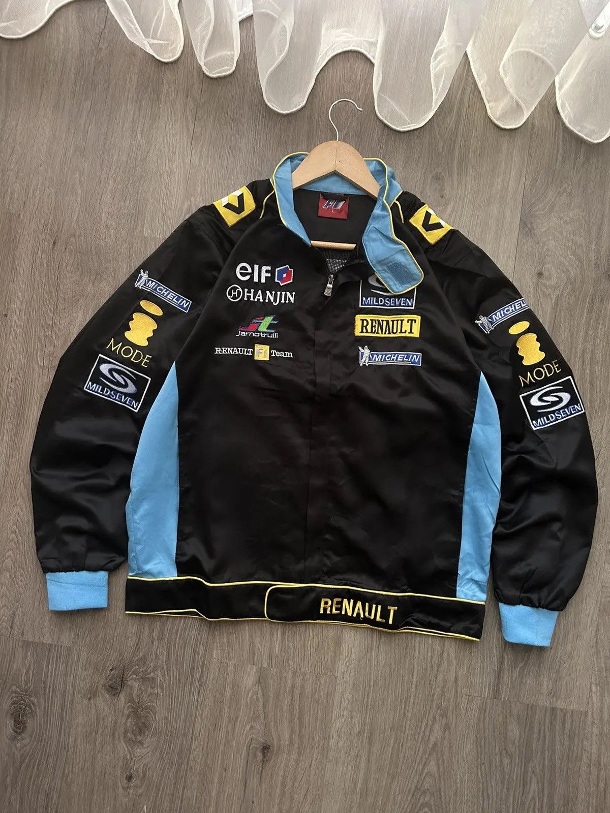 Formula 1 × Vintage Vintage Renault F1Team Racing Mild Seven Formula Uno Jacket Size US L / EU 52-54 / 3 - 3 Thumbnail