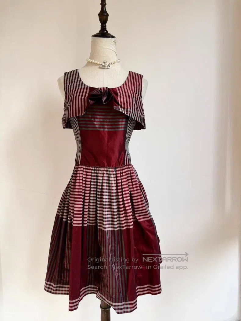 open lace back dress VIVIENNE WESTWOOD SUNDAY DRESS IN ORANGE – Emporium Kalu main image 0
