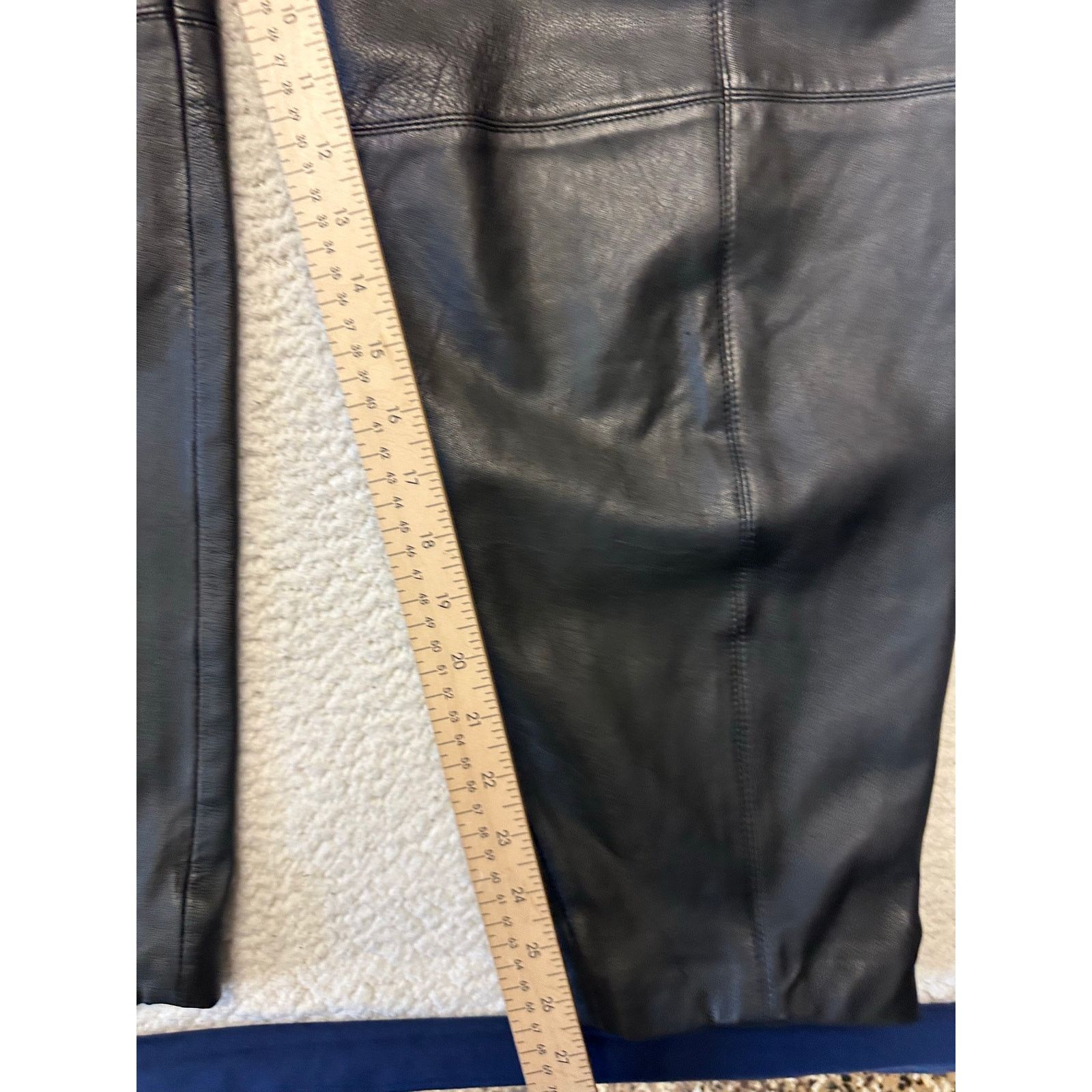 Other Vintage Womens Leather Baggie Pants Size 14 Size 36" / US 14 / IT 50 - 2 Thumbnail