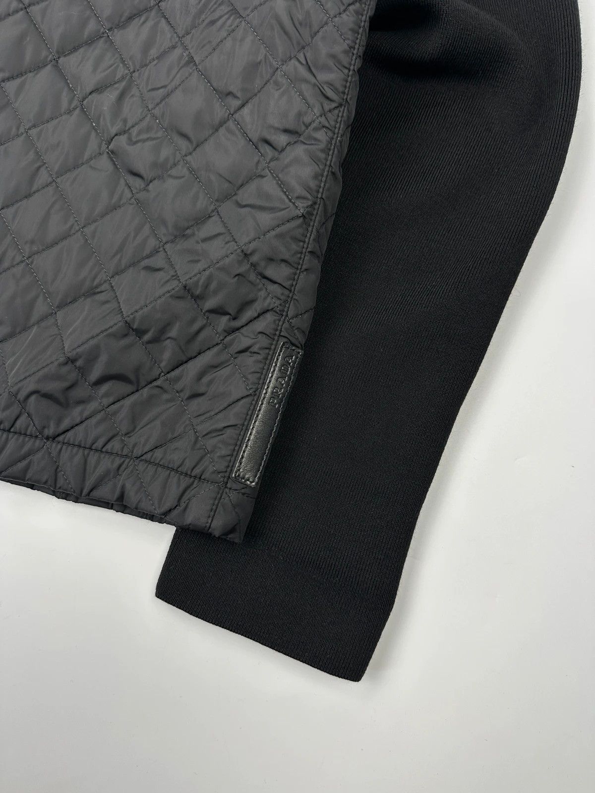 Prada Prada Sport FW01-05 Black Hybrid Wool & Nylon Padded Jacket Size US M / EU 48-50 / 2 - 7 Thumbnail