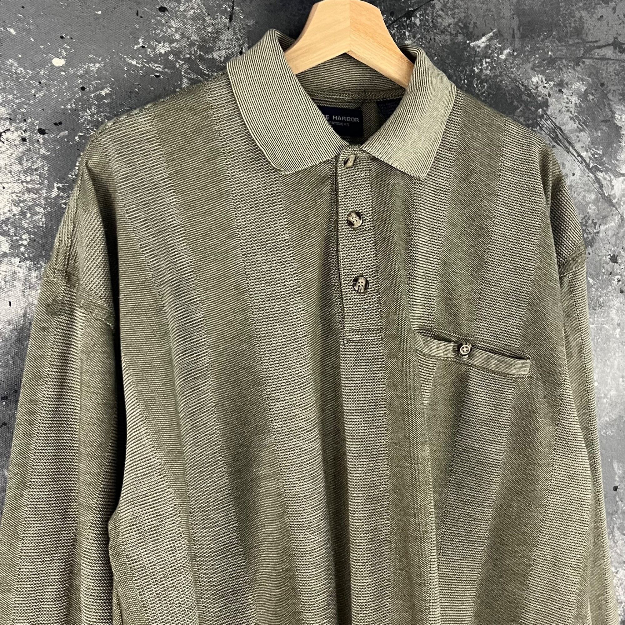 Vintage Vintage 90’s Stripe Rugby sweatshirt Size US L / EU 52-54 / 3 - 2 Thumbnail