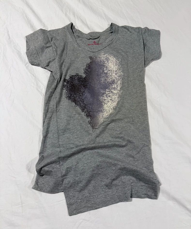 Vivienne Westwood Vivienne Westwood Grey Saturn T-shirt with love Size M / US 6-8 / IT 42-44 - 2 Thumbnail