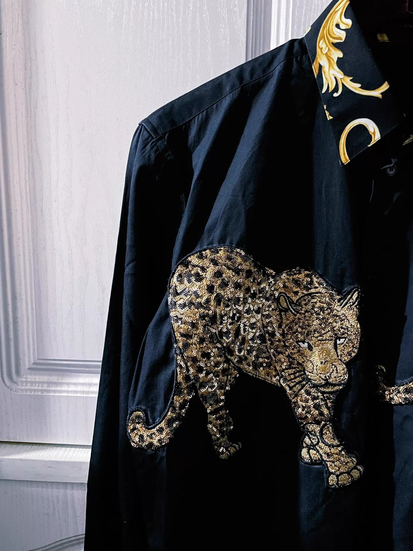 Versace Versace Runway Double Leopard Ultra Rare Limited Shirt Size US M / EU 48-50 / 2 - 5 Thumbnail