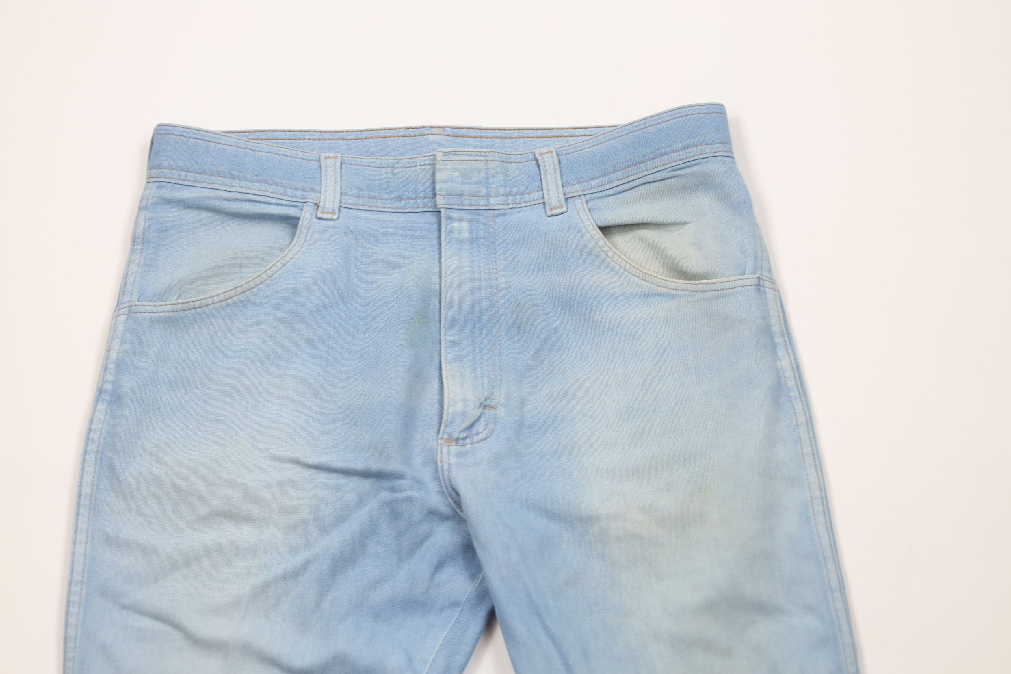 Vintage Vintage 70s Streetwear Flared Bootcut Denim Jeans Blue USA Size US 30 / EU 46 - 2 Thumbnail