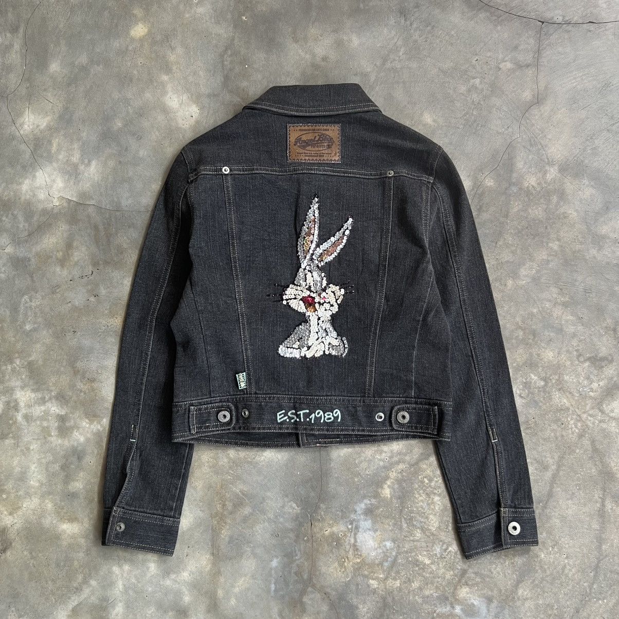 Angel Blue 2000s Angle Blue X Warner Bros Trucker Denim Jacket Size US XS / EU 42 / 0 - 2 Thumbnail