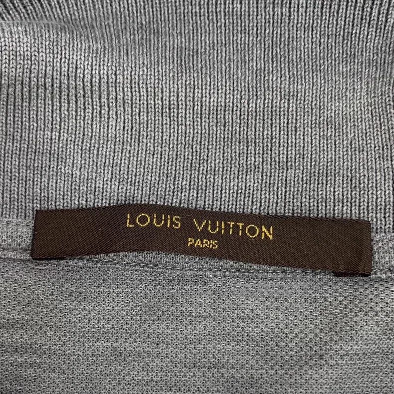 Louis Vuitton Louis Vuitton Grey logo embroidered cotton polo neck short Size US M / EU 48-50 / 2 - 6 Thumbnail