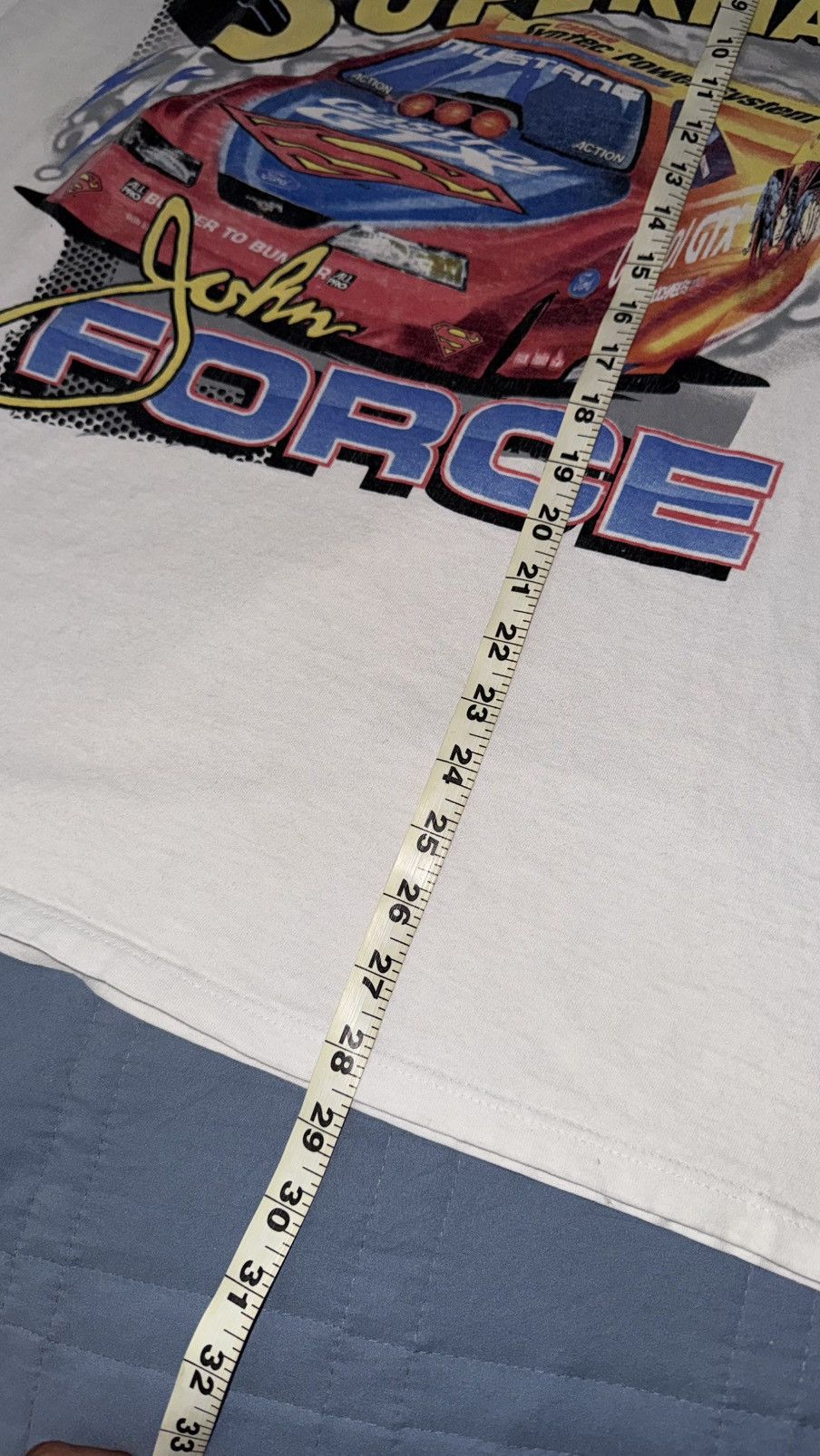 Vintage John Force Superman Tee (1997) Size US L / EU 52-54 / 3 - 6 Thumbnail