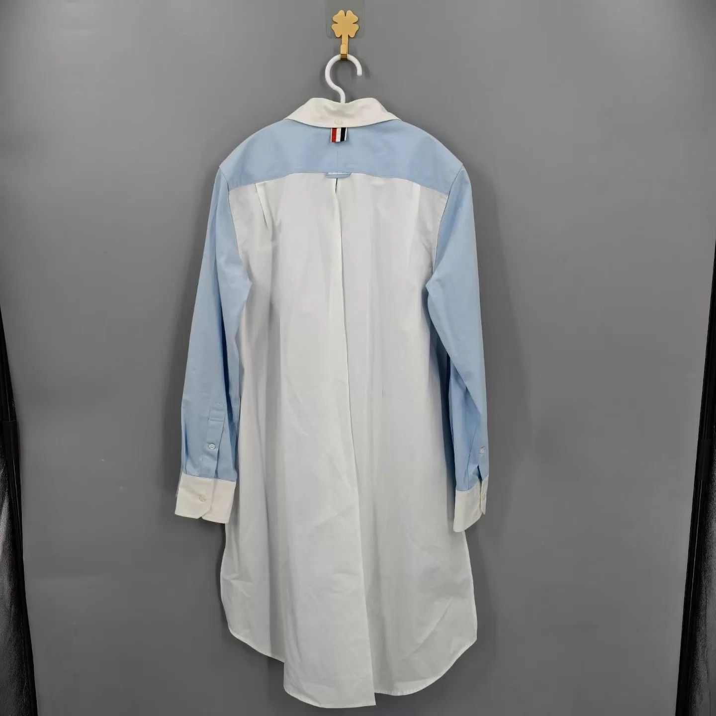 Thom Browne THOM BROWNE Pleated Open Back Long Sleeve Shirt W B&W 42 Size M / US 6-8 / IT 42-44 - 2 Thumbnail