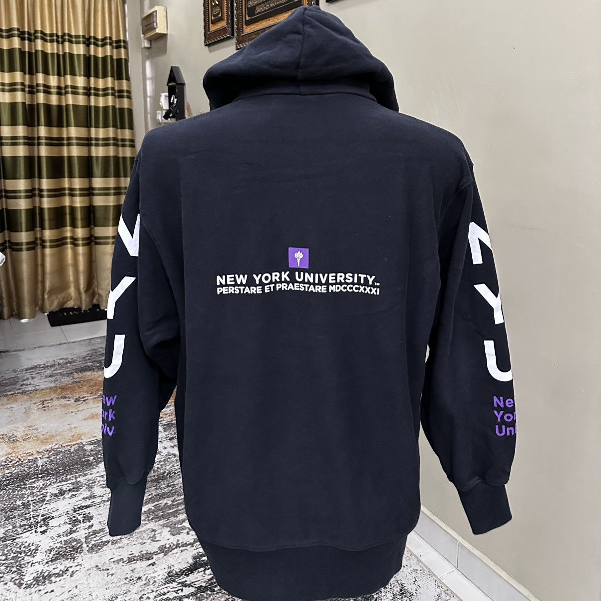 Vintage New York University Hoodie Size US XL / EU 56 / 4 - 1 Thumbnail