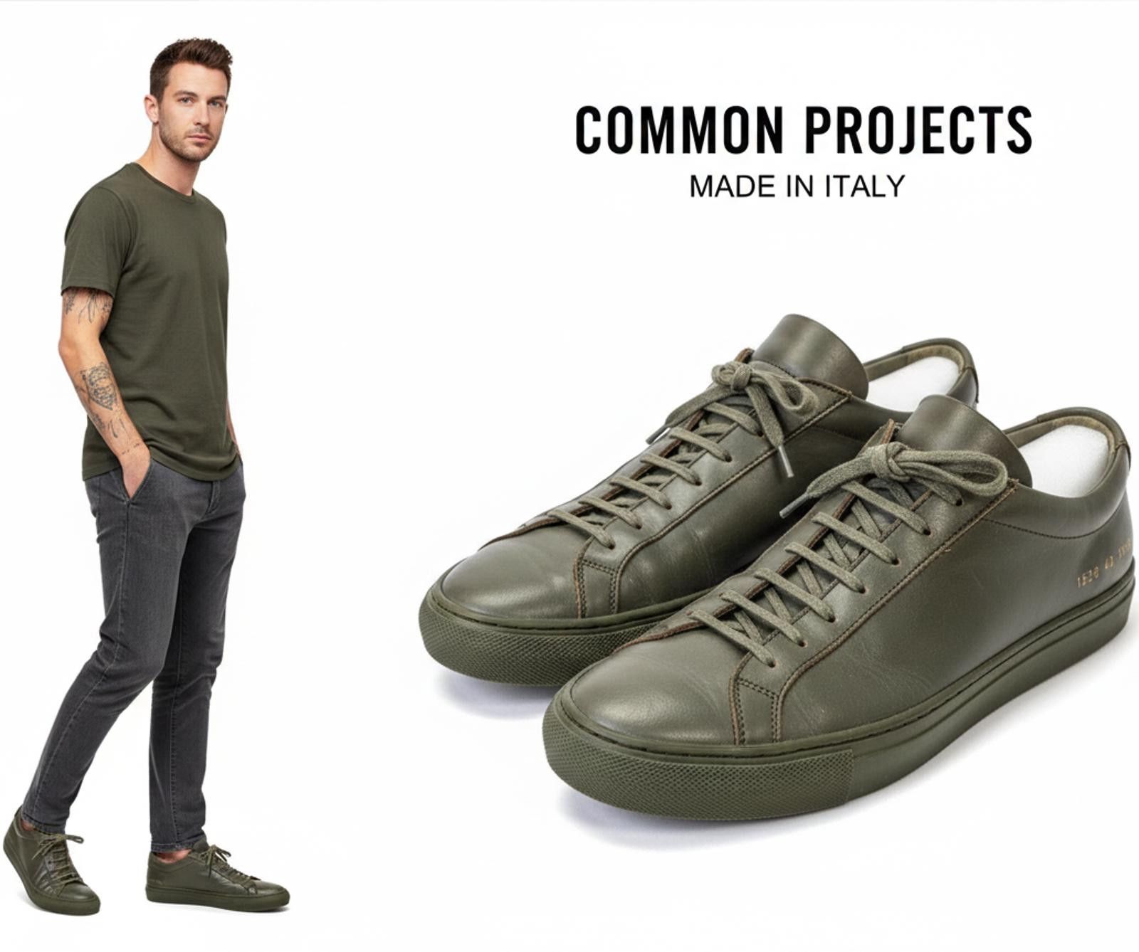 Common Projects Common Projects Original Achilles Low Men Sneakers Italy 10 Size US 10 / EU 43 - 1 Thumbnail