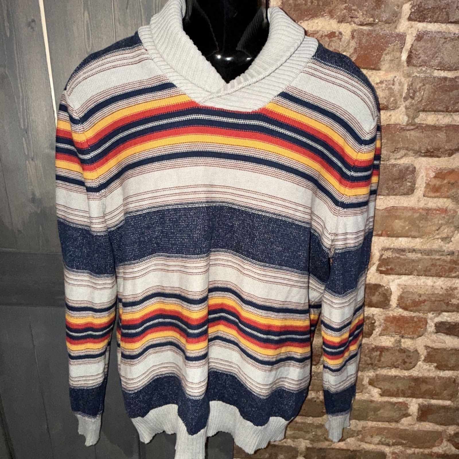 Other Sun + Stone Sweater multi color XL Preppy Cabin Core Ski EUC Size US XL / EU 56 / 4 - 2 Thumbnail