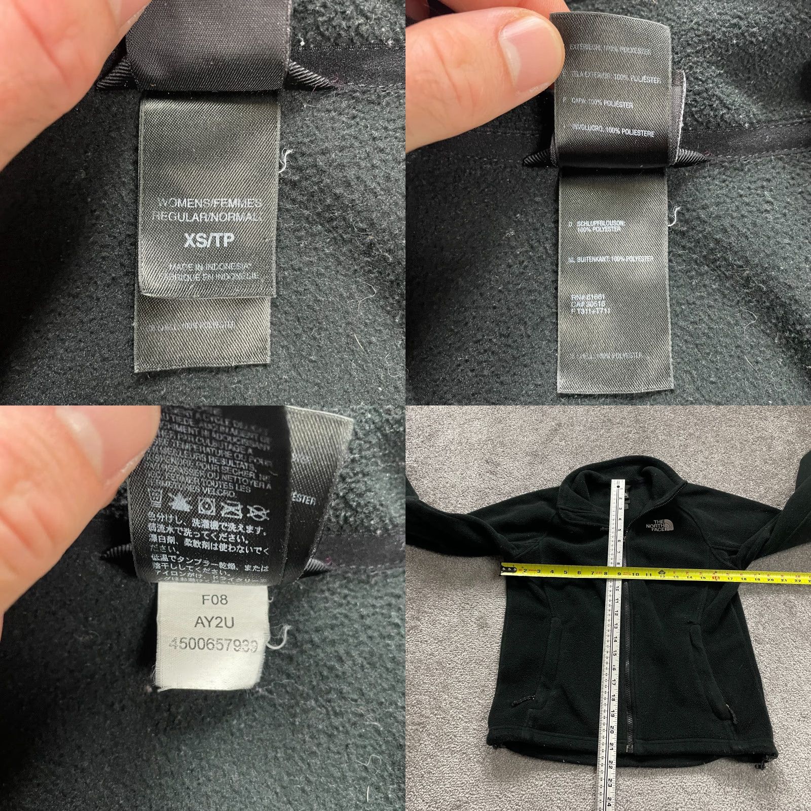 The North Face The North Face Khombu AY2U Fleece Jacket Womens XS Black Full Zip Pocket Outdoor Womens Size XS / US 0-2 / IT 36-38 - 8 Thumbnail